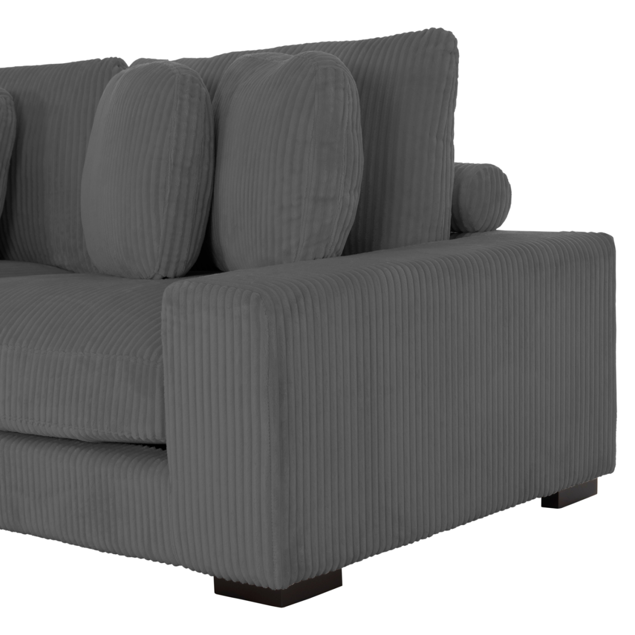 CORNER SOFA LEFT CRANFIELD HM3287.01L GREY CORD FABRIC 315x167(corner)x67Hcm. [9]