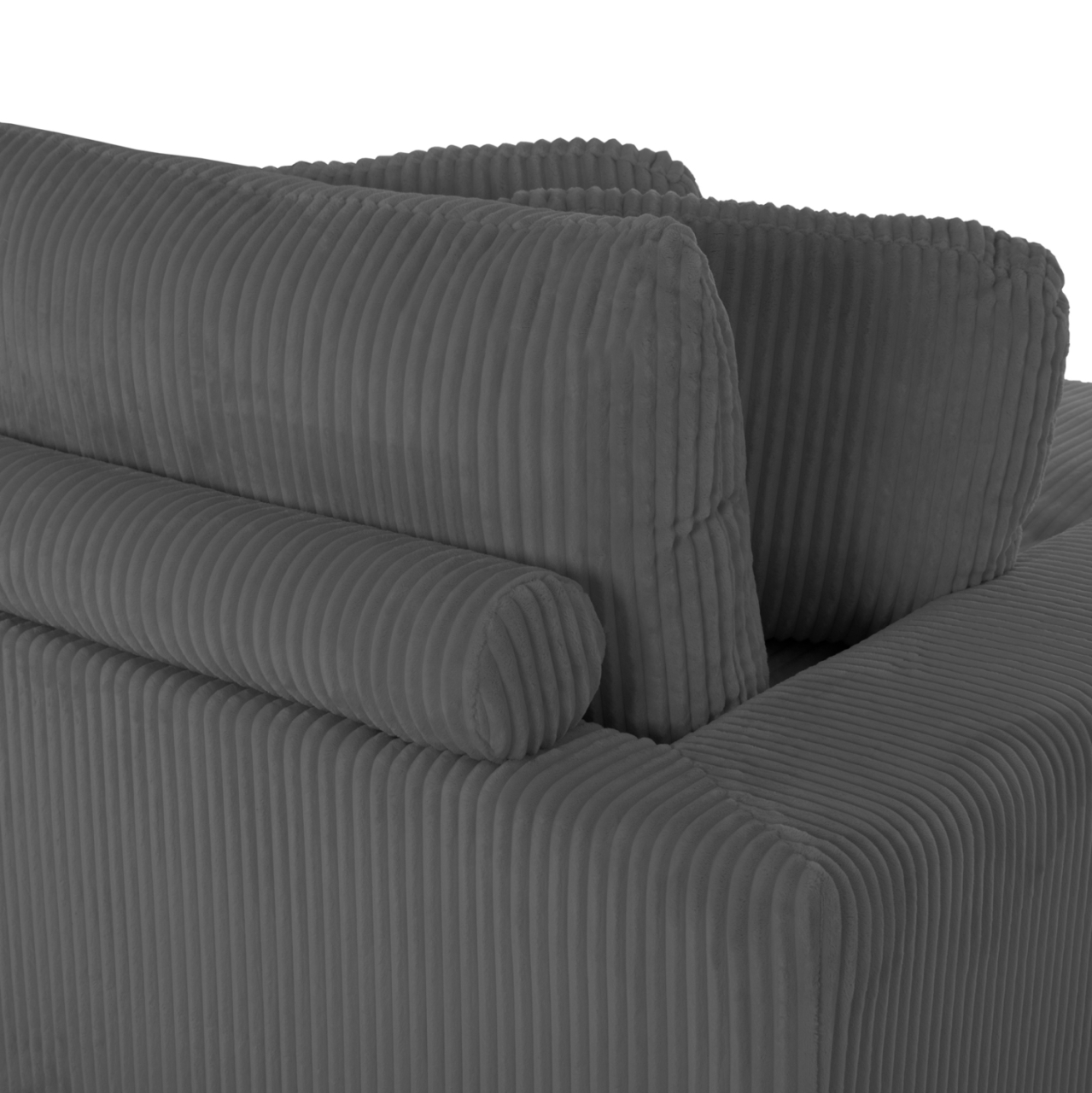 CORNER SOFA LEFT CRANFIELD HM3287.01L GREY CORD FABRIC 315x167(corner)x67Hcm. [10]