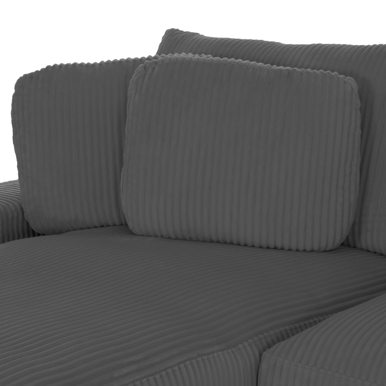 CORNER SOFA LEFT CRANFIELD HM3287.01L GREY CORD FABRIC 315x167(corner)x67Hcm. [6]