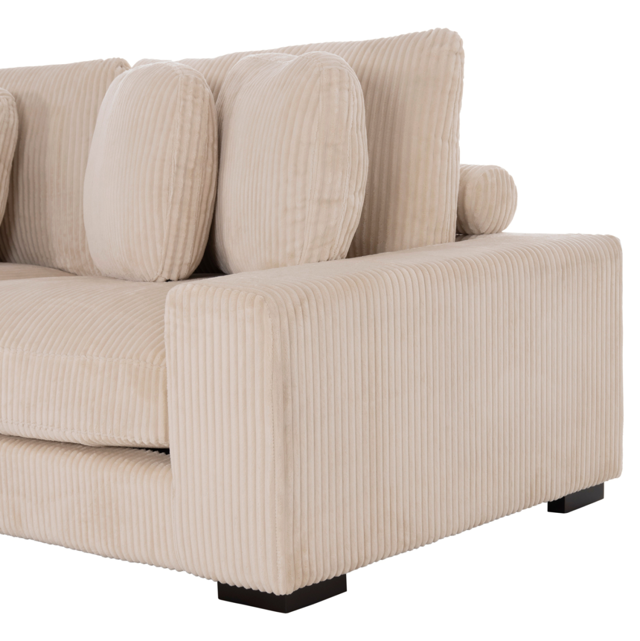 CORNER SOFA LEFT CRANFIELD HM3287.02L BEIGE CORD FABRIC 315x167(corner)x67Hcm. [9]