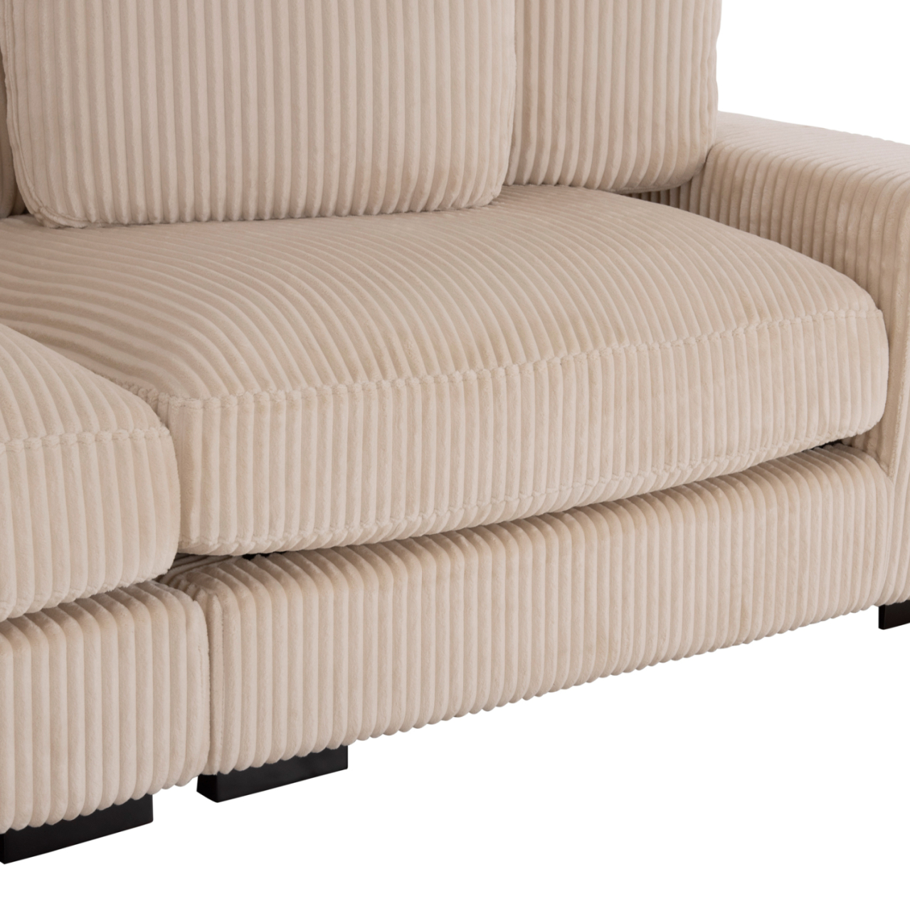 CORNER SOFA LEFT CRANFIELD HM3287.02L BEIGE CORD FABRIC 315x167(corner)x67Hcm. [8]
