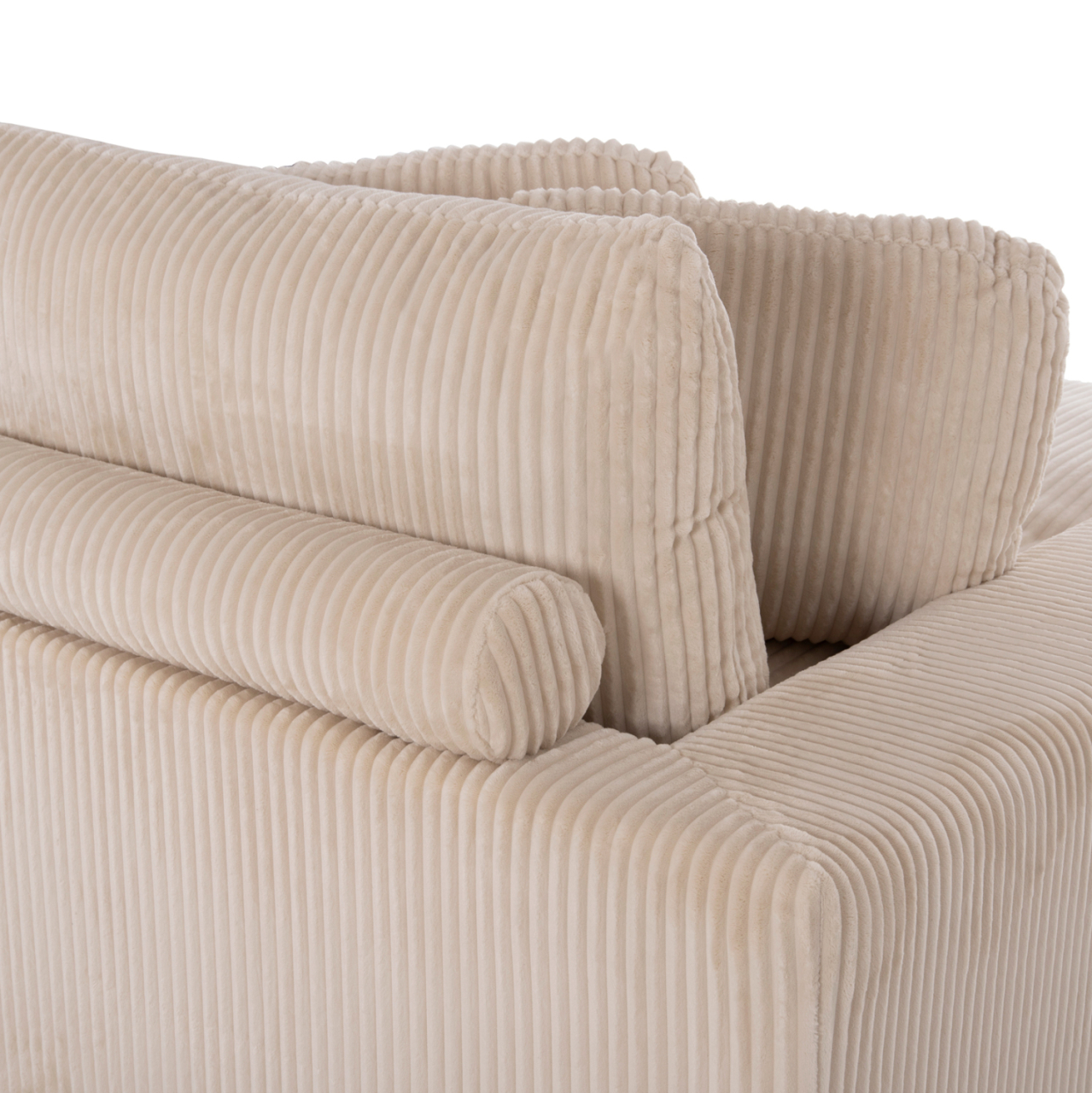 CORNER SOFA LEFT CRANFIELD HM3287.02L BEIGE CORD FABRIC 315x167(corner)x67Hcm. [10]