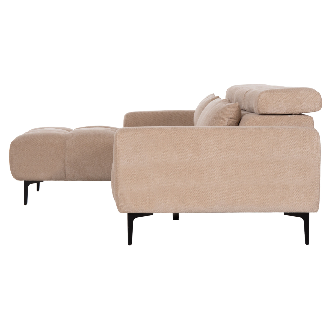 CORNER SOFA LEFT DIVYA HM3267.11L BROWN FABRIC 260x100-174x104Hcm. [4]