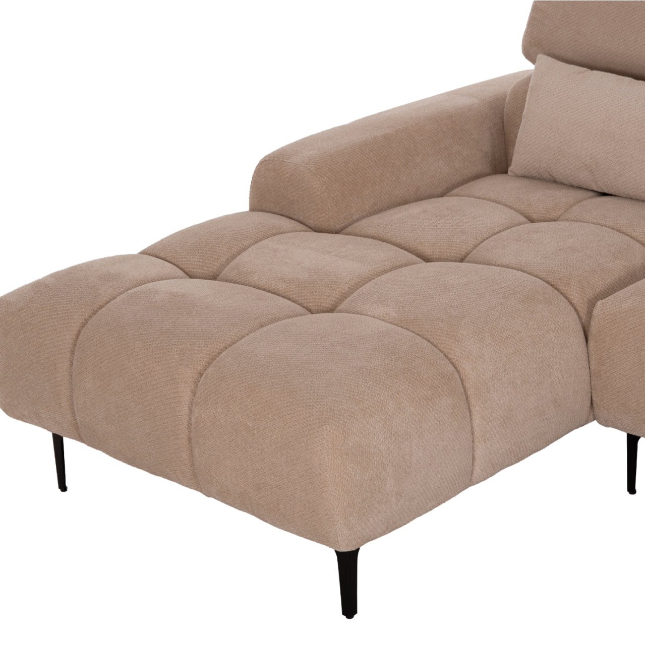 CORNER SOFA LEFT DIVYA HM3267.11L BROWN FABRIC 260x100-174x104Hcm. [9]