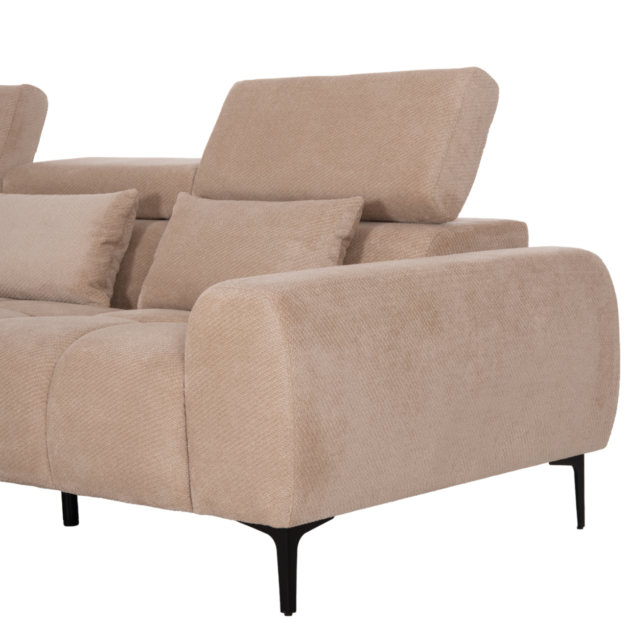 CORNER SOFA LEFT DIVYA HM3267.11L BROWN FABRIC 260x100-174x104Hcm. [8]