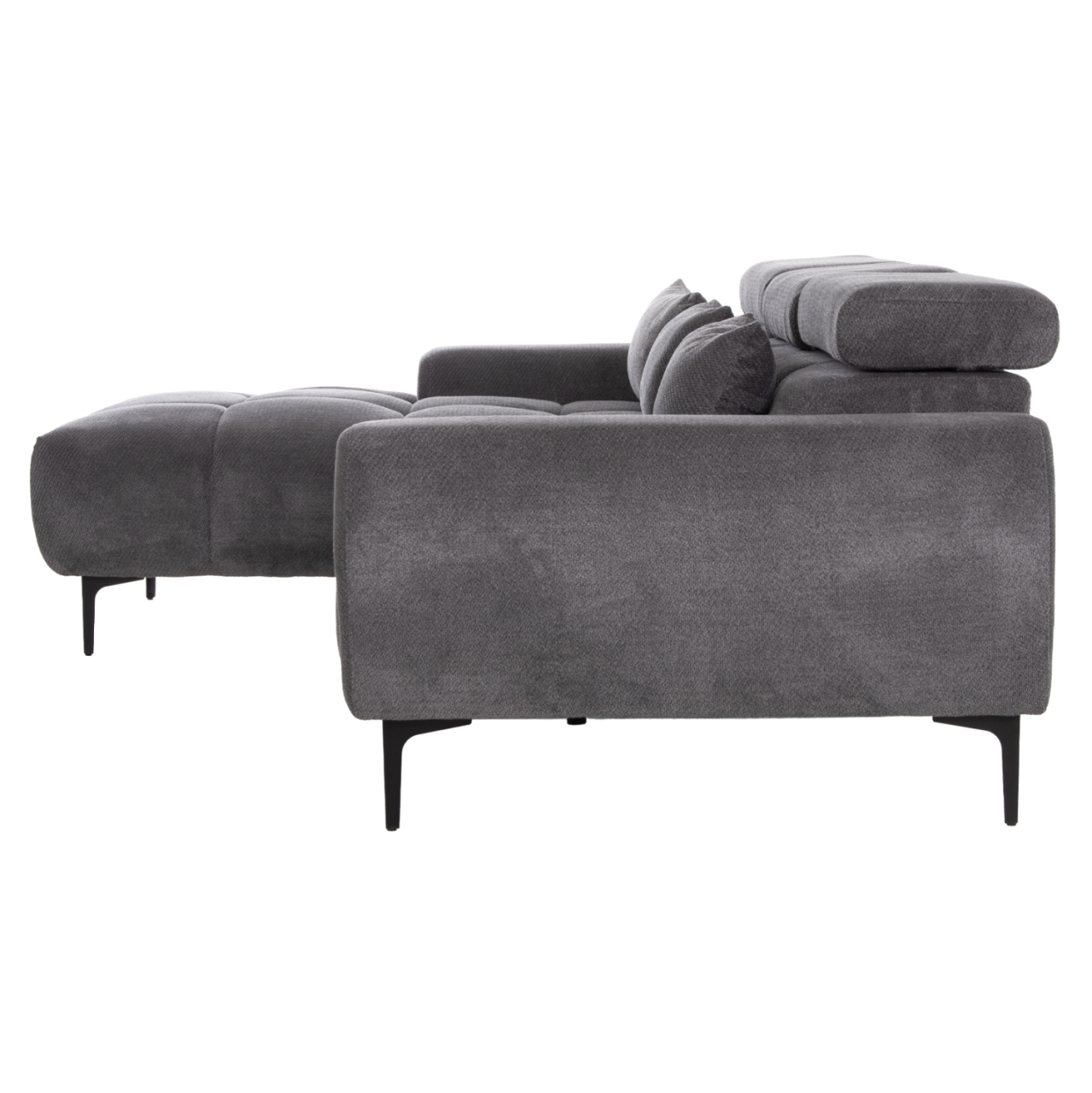 CORNER SOFA LEFT DIVYA HM3267.12L GREY FABRIC 260x100-174x104Hcm. [4]