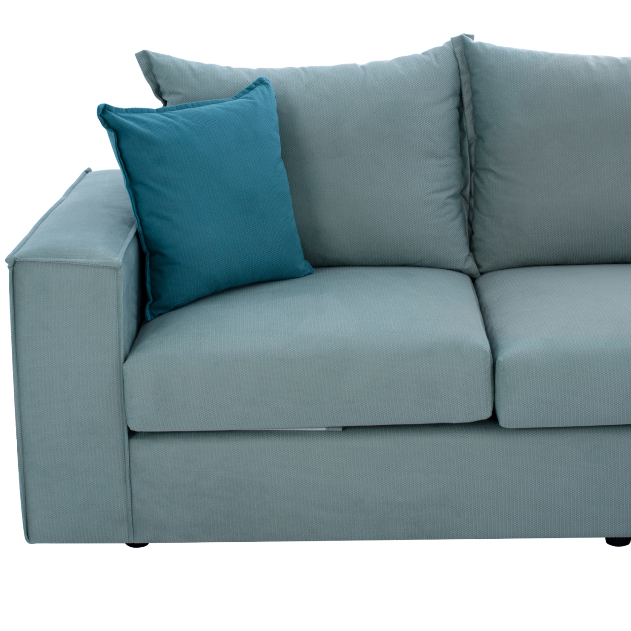 Corner Sofa "MONZA", interchangeable, 3 pcs, pistachio green, stain-resistant, water-repellent [8]