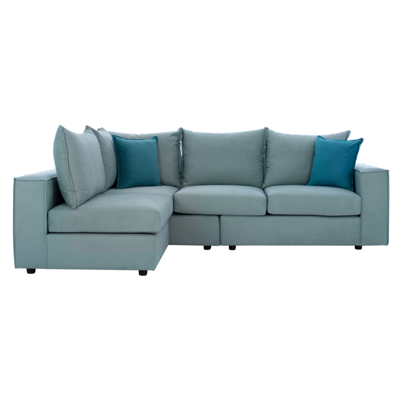 Corner Sofa "MONZA", interchangeable, 3 pcs, pistachio green, stain-resistant, water-repellent [3]