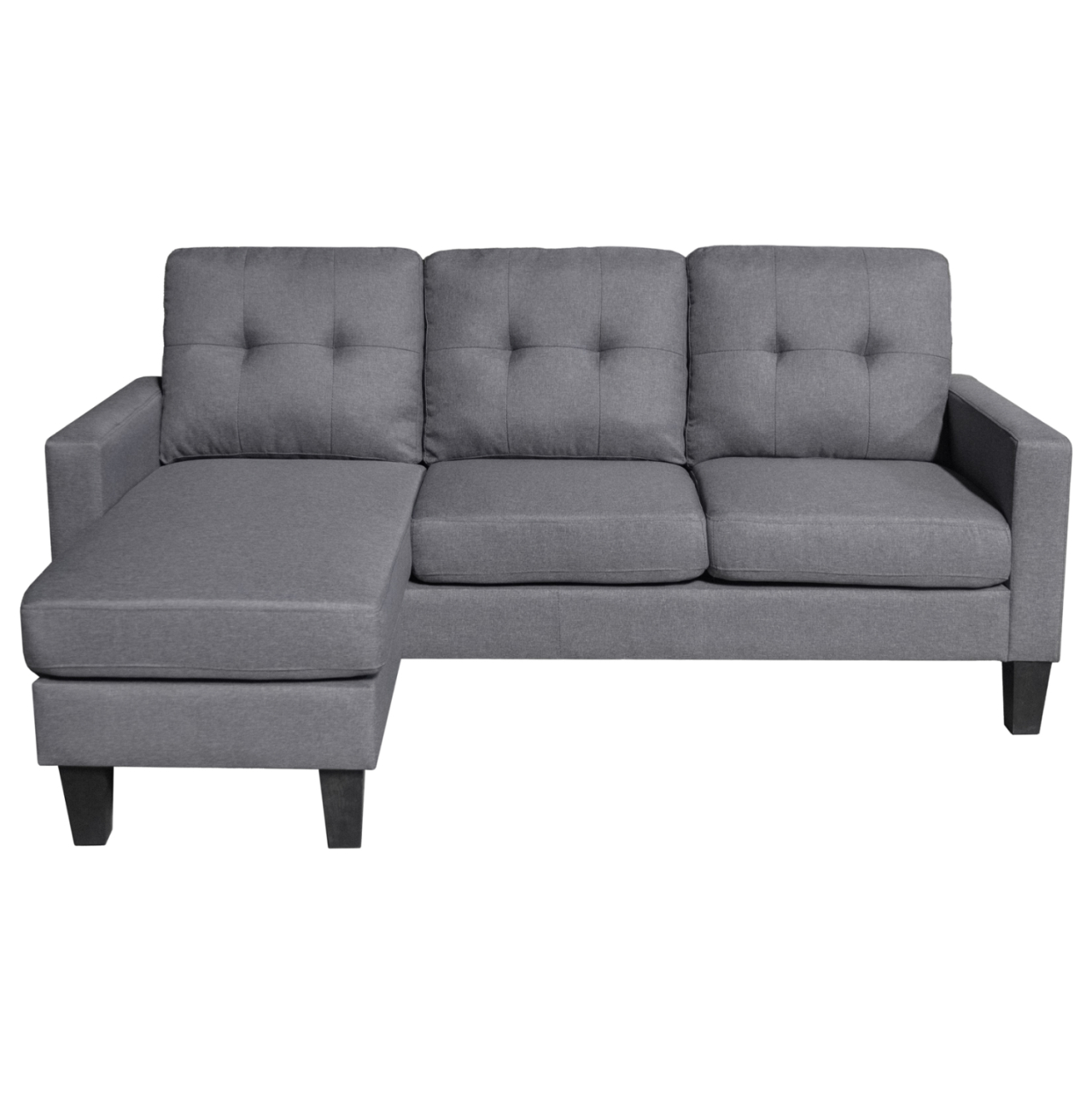 CORNER SOFA REVERSIBLE MEGGY HM3297.01 GREY FABRIC 184.5x129x86Hcm. [3]