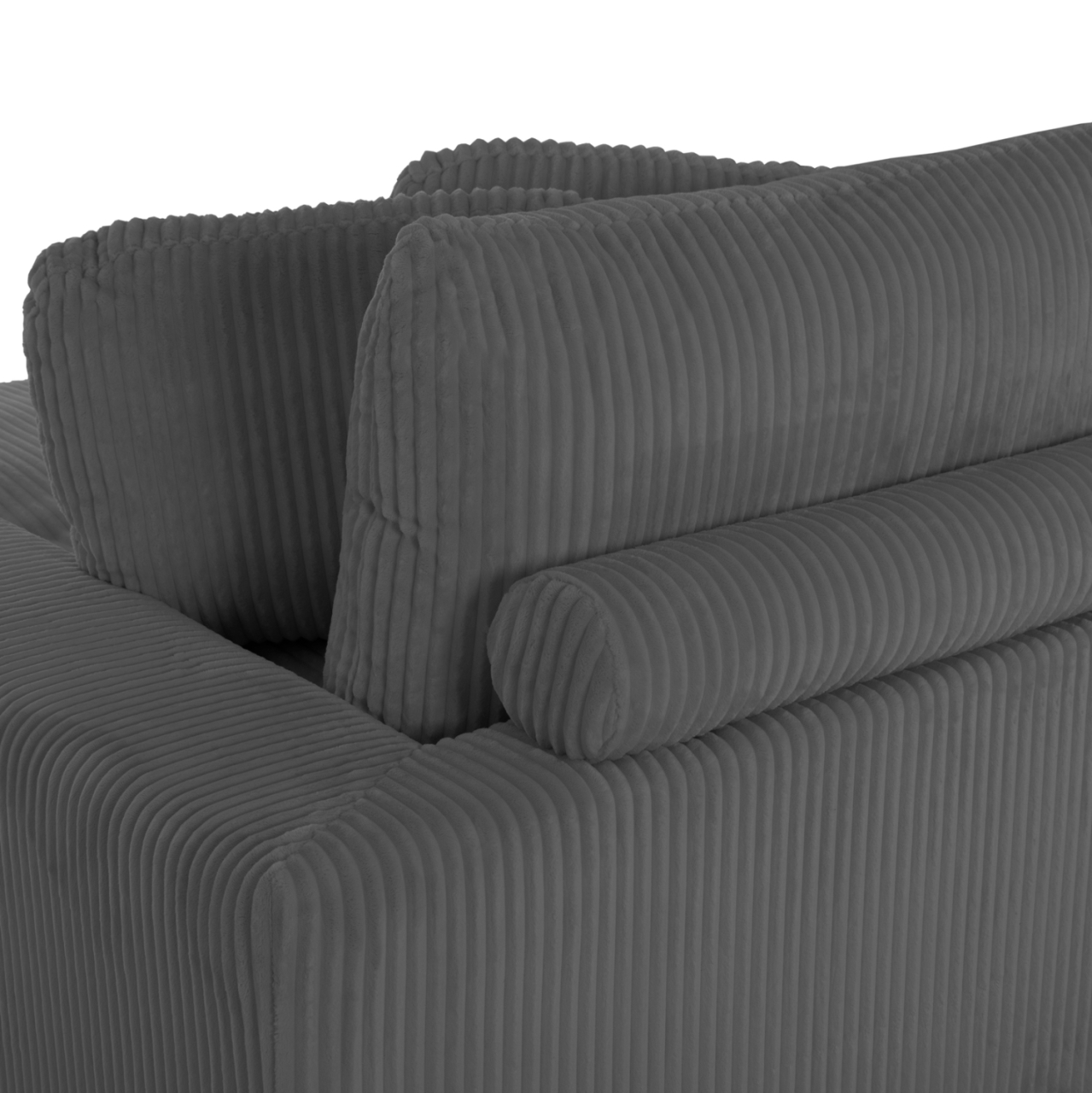 CORNER SOFA RIGHT CRANFIELD HM3287.01R GREY CORD FABRIC 315x167(corner)x67Hcm. [10]