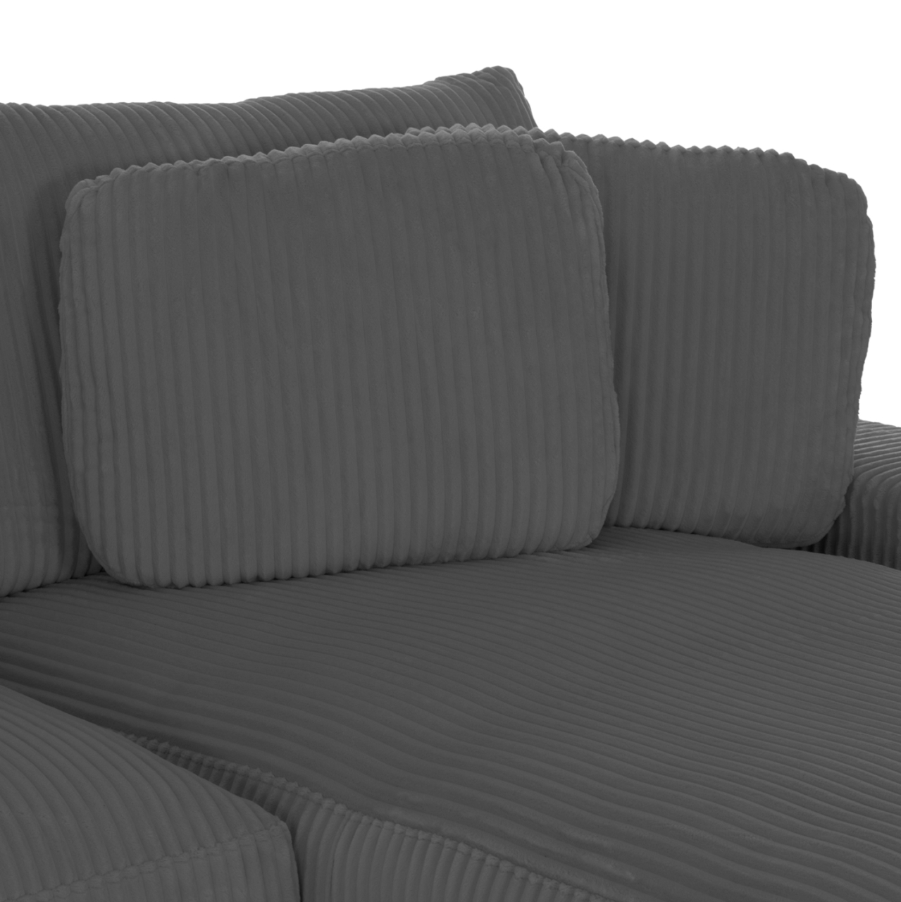 CORNER SOFA RIGHT CRANFIELD HM3287.01R GREY CORD FABRIC 315x167(corner)x67Hcm. [6]