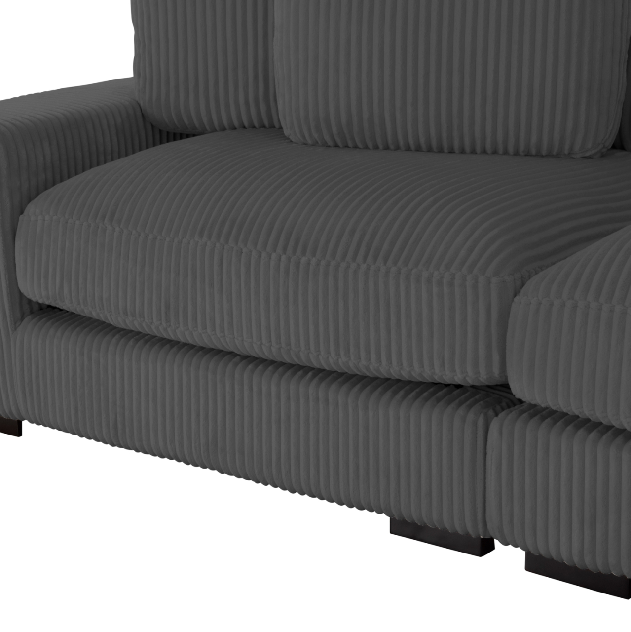 CORNER SOFA RIGHT CRANFIELD HM3287.01R GREY CORD FABRIC 315x167(corner)x67Hcm. [8]