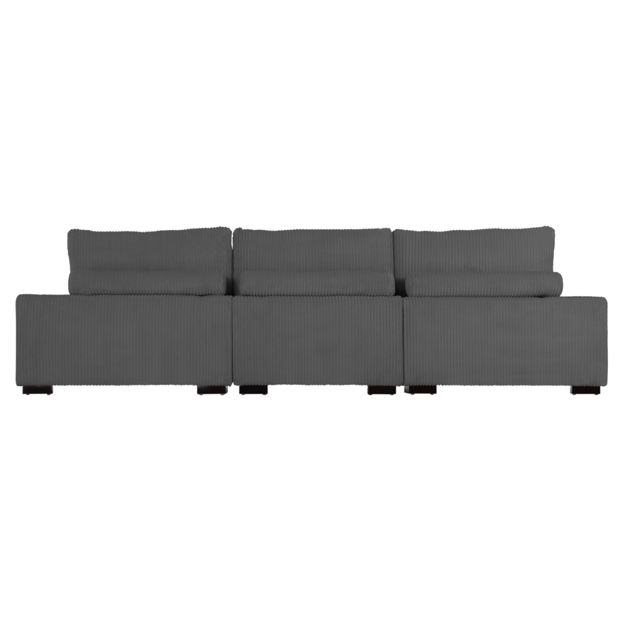 CORNER SOFA RIGHT CRANFIELD HM3287.01R GREY CORD FABRIC 315x167(corner)x67Hcm. [5]