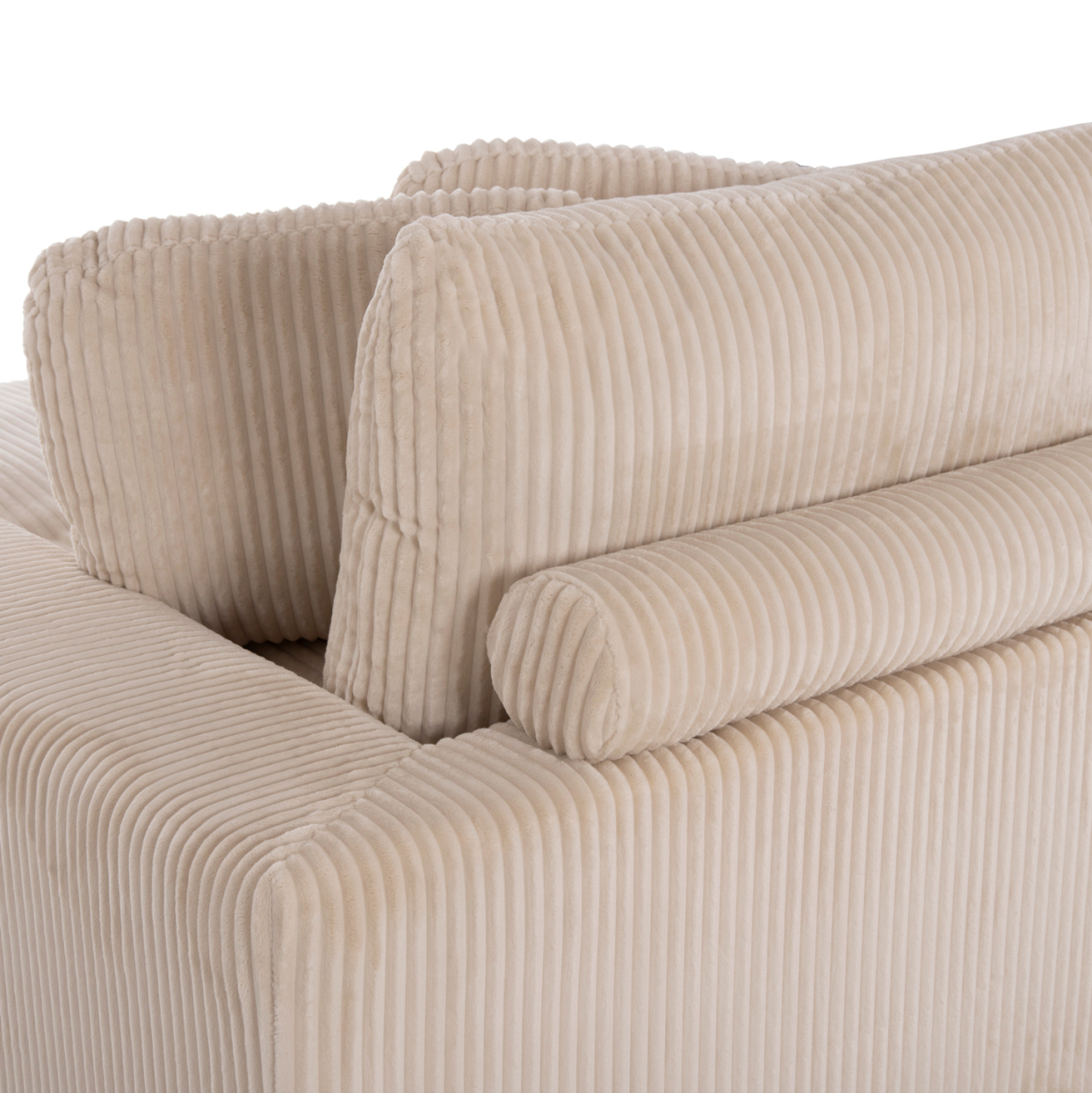 CORNER SOFA RIGHT CRANFIELD HM3287.02R BEIGE CORD FABRIC 315x167(corner)x67Hcm. [10]