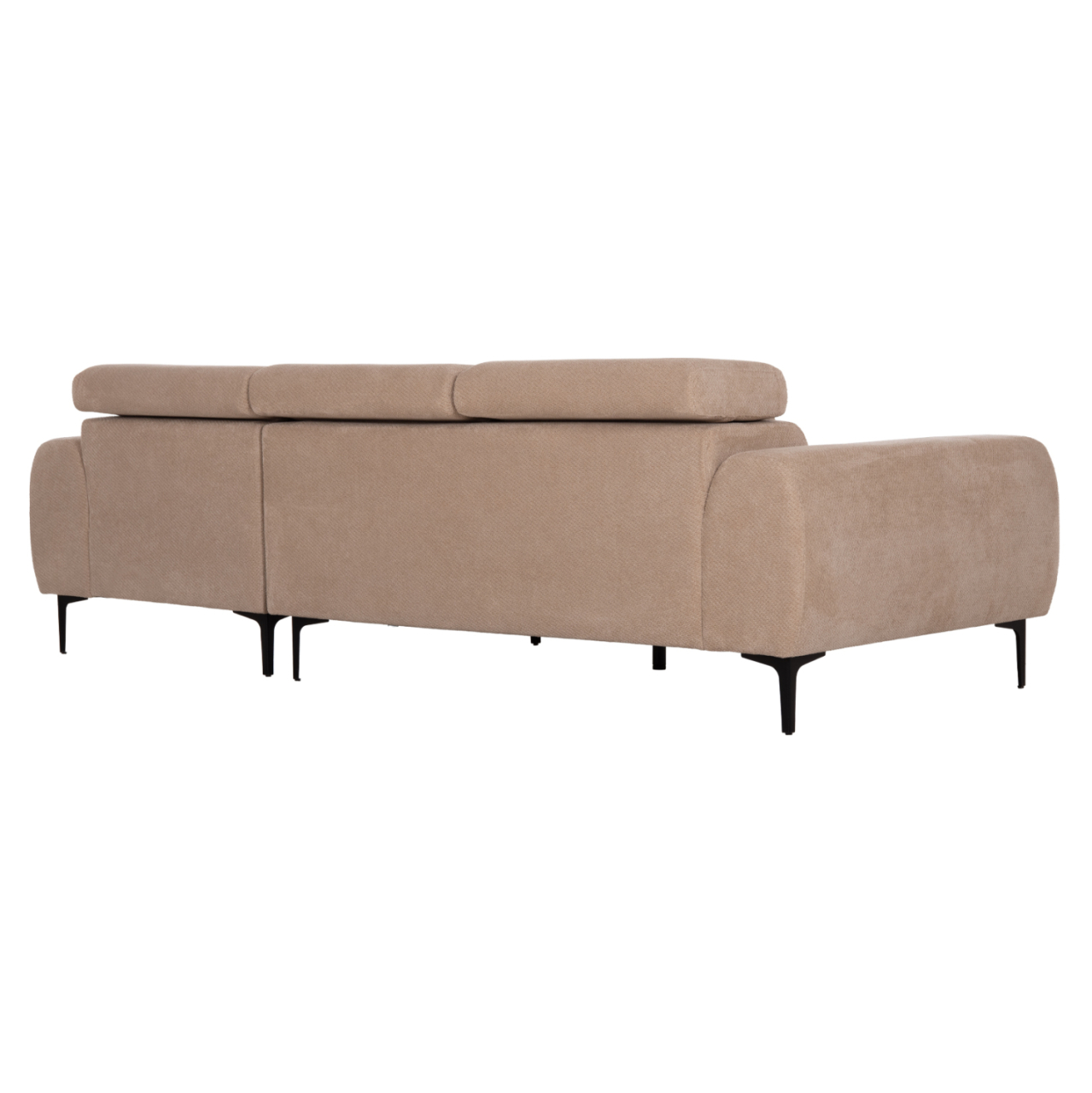CORNER SOFA RIGHT DIVYA HM3267.11R BROWN FABRIC 260x100-174x104Hcm. [5]