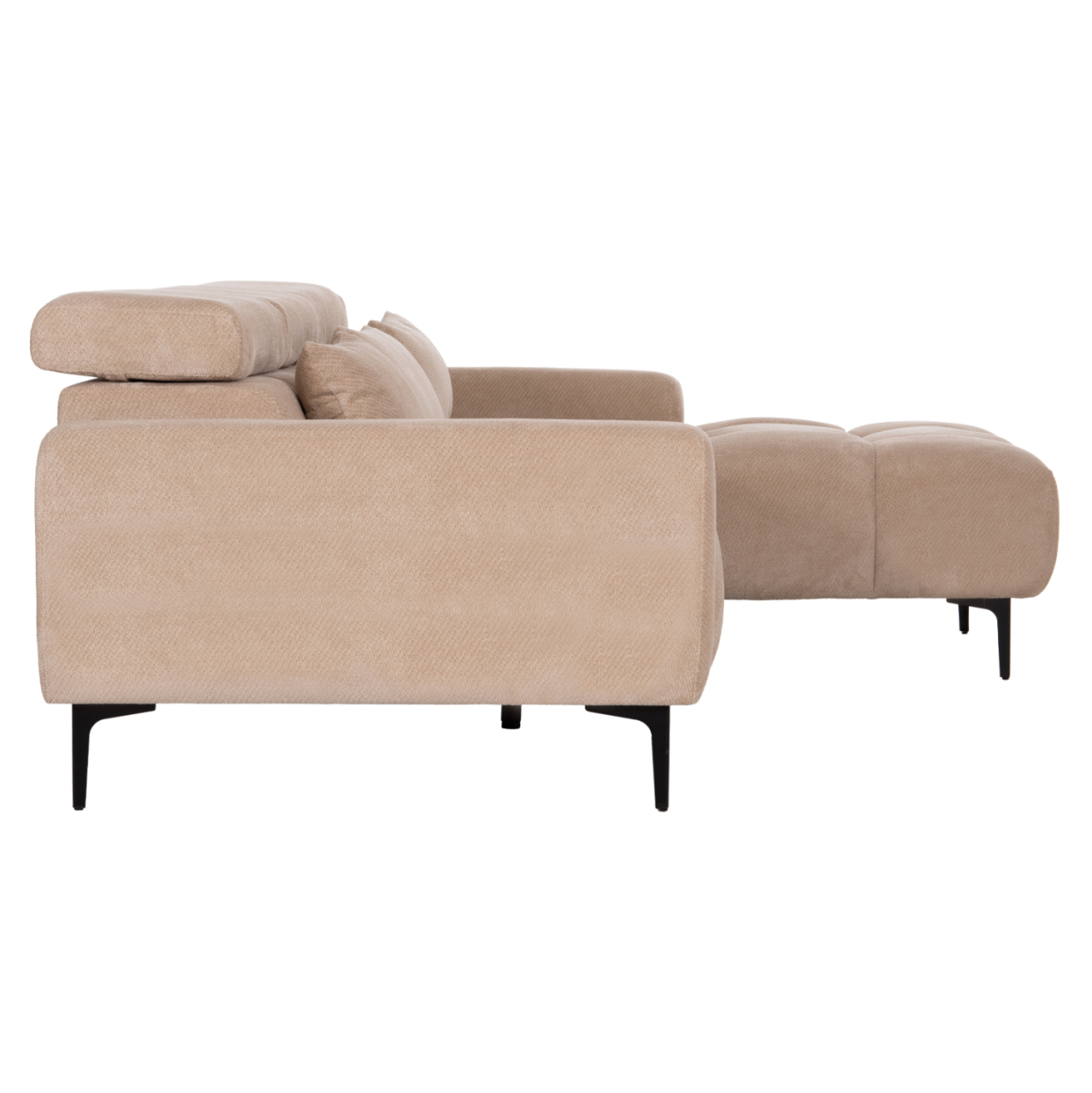 CORNER SOFA RIGHT DIVYA HM3267.11R BROWN FABRIC 260x100-174x104Hcm. [4]