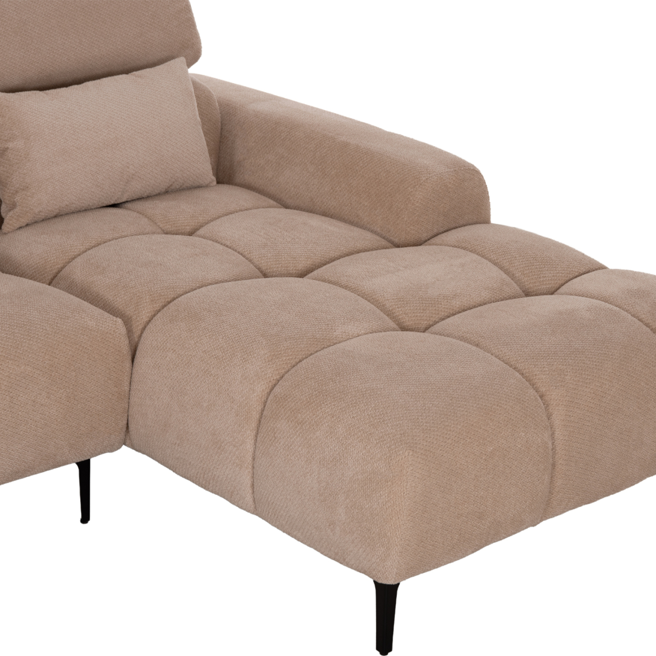 CORNER SOFA RIGHT DIVYA HM3267.11R BROWN FABRIC 260x100-174x104Hcm. [9]