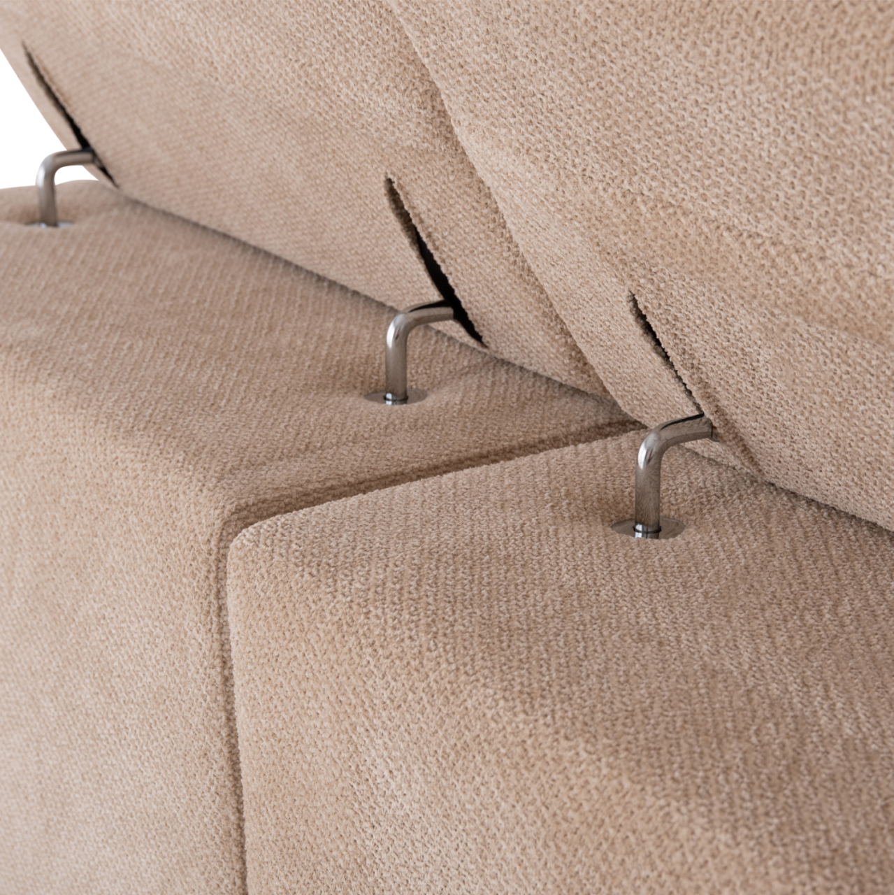 CORNER SOFA RIGHT DIVYA HM3267.11R BROWN FABRIC 260x100-174x104Hcm. [10]