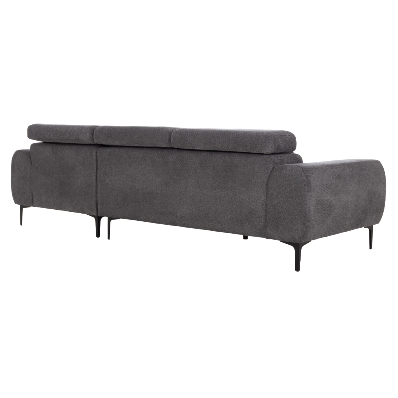CORNER SOFA RIGHT DIVYA HM3267.12R GREY FABRIC 260x100-174x104Hcm. [5]