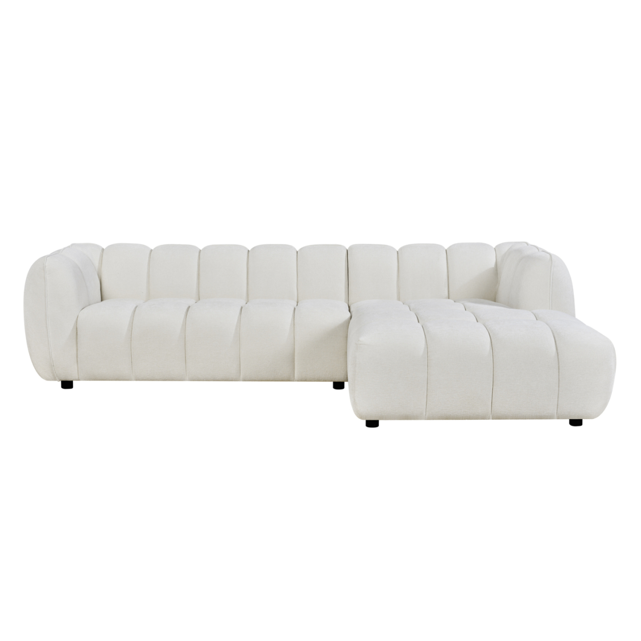 CORNER SOFA (RIGHT) LYKKE HM3326.02R ECRU FABRIC 280x89-165(chaise)x70Hcm. [3]