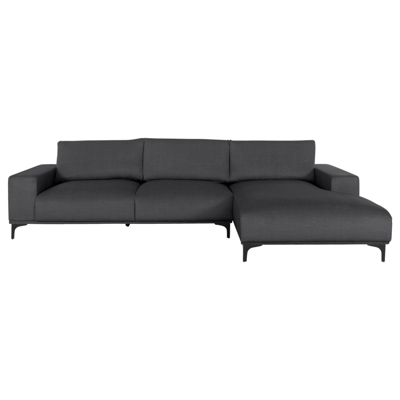 CORNER SOFA (RIGHT) NOA HM3278.02R ANTHRACITE FABRIC 288x90-157x67-80Hcm. [3]