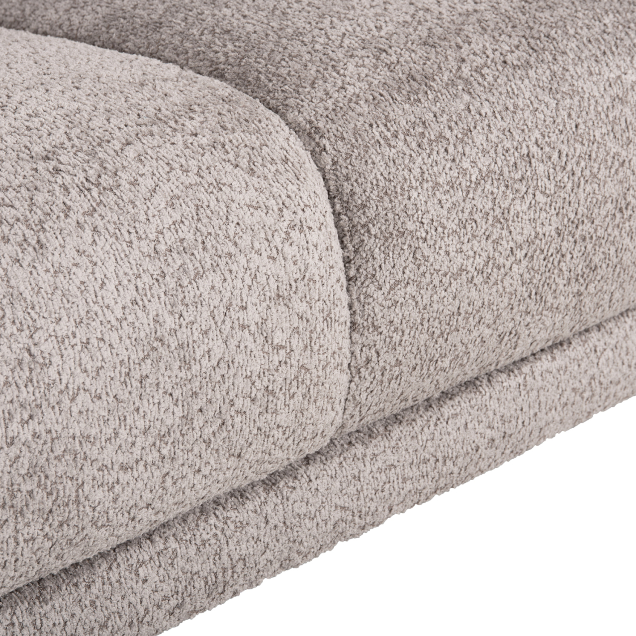 CORNER SOFA SYMMET HM3269.01 LIGHT GRAY FABRIC-GLOSSY ANTHRACITE LEGS 314x314x90-102Hcm. [10]