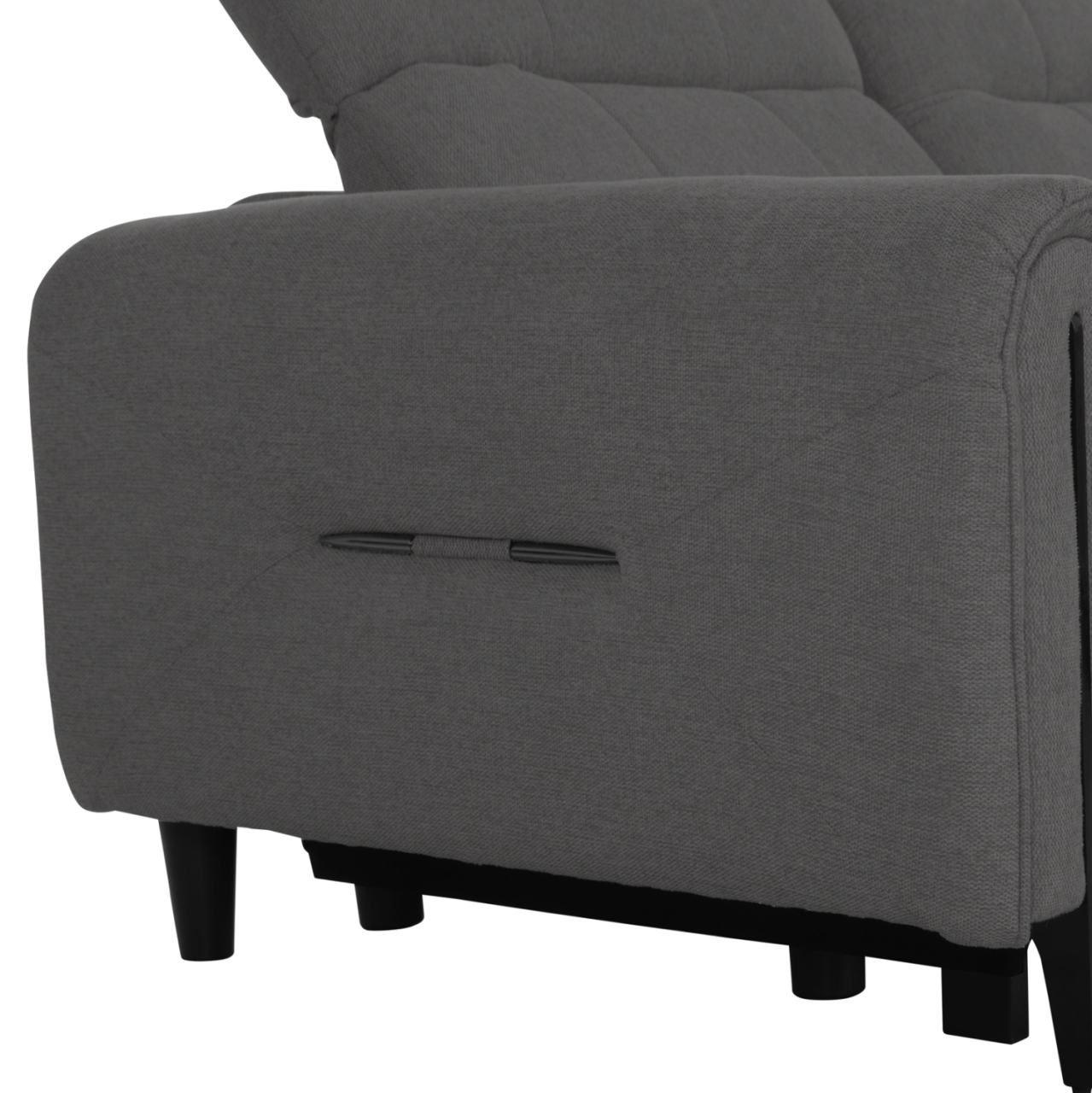 CORNER SOFA WITH 2 RECLINE SEATS ORACLE HM3290.01 GREY FABRIC 260x260x90(seat depth)x94Hcm. [10]