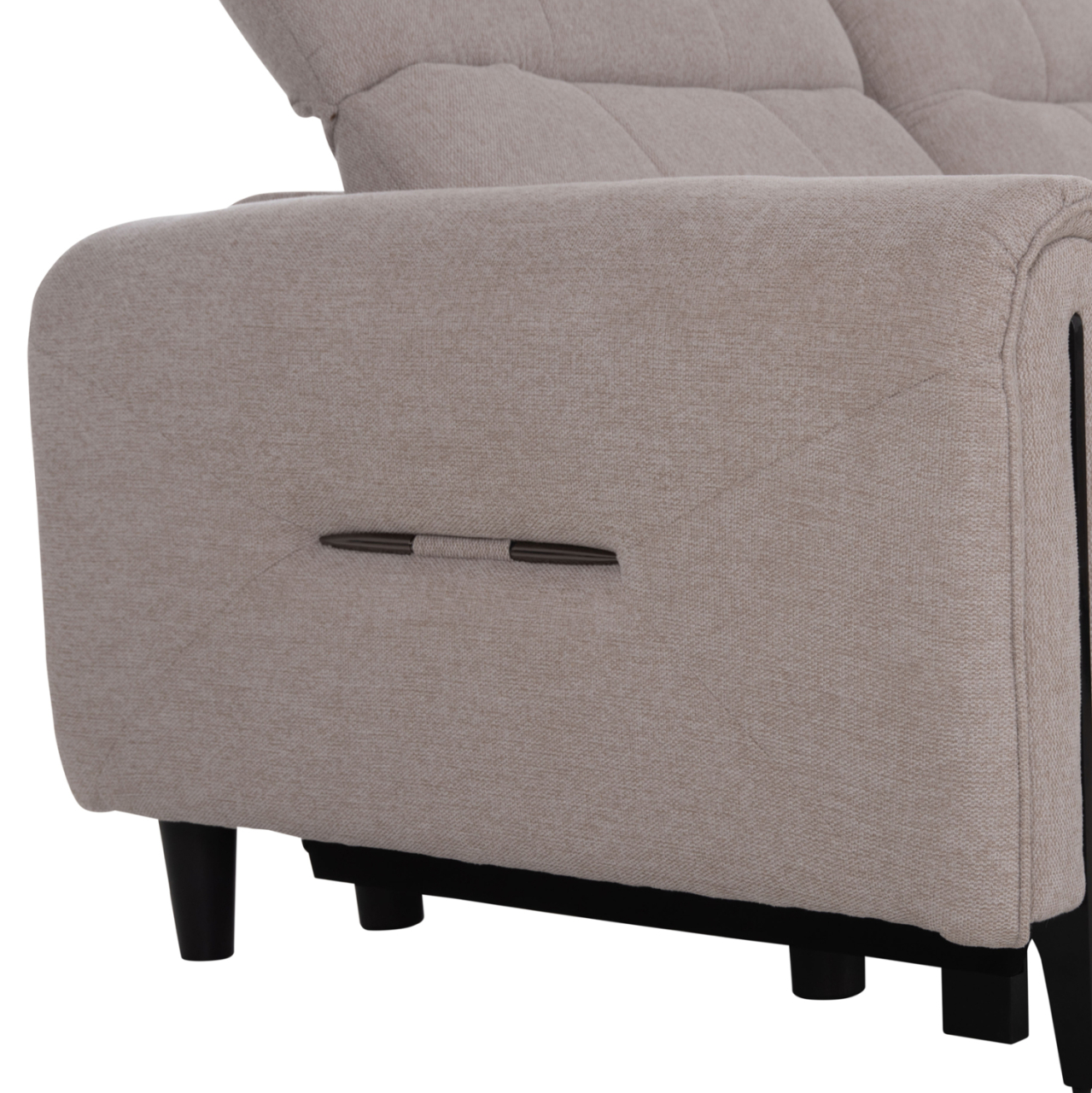 CORNER SOFA WITH 2 RECLINE SEATS ORACLE HM3290.02 BEIGE FABRIC 260x260x90(seat depth)x94Hcm. [10]