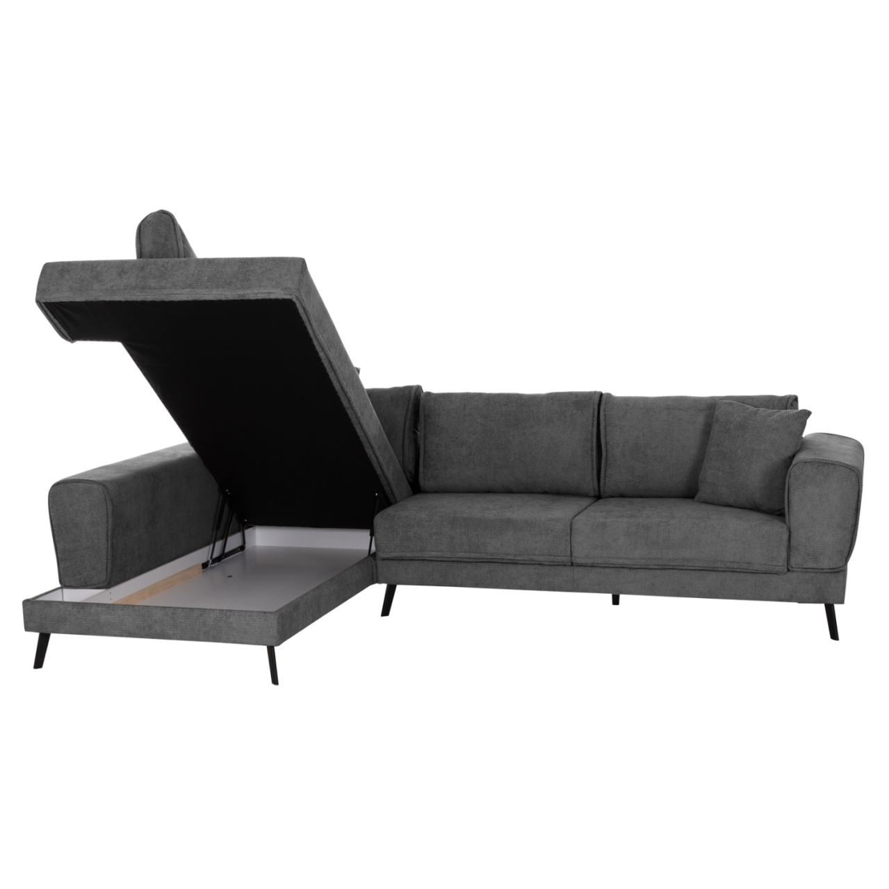 CORNER SOFABED (LEFT) ZENORA HM3337.01L DARK GREY FABRIC 303x214x80Hcm [4]