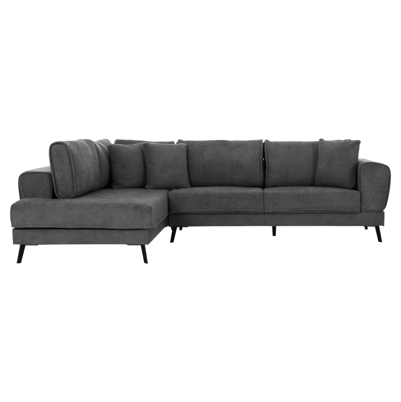 CORNER SOFABED (LEFT) ZENORA HM3337.01L DARK GREY FABRIC 303x214x80Hcm [5]