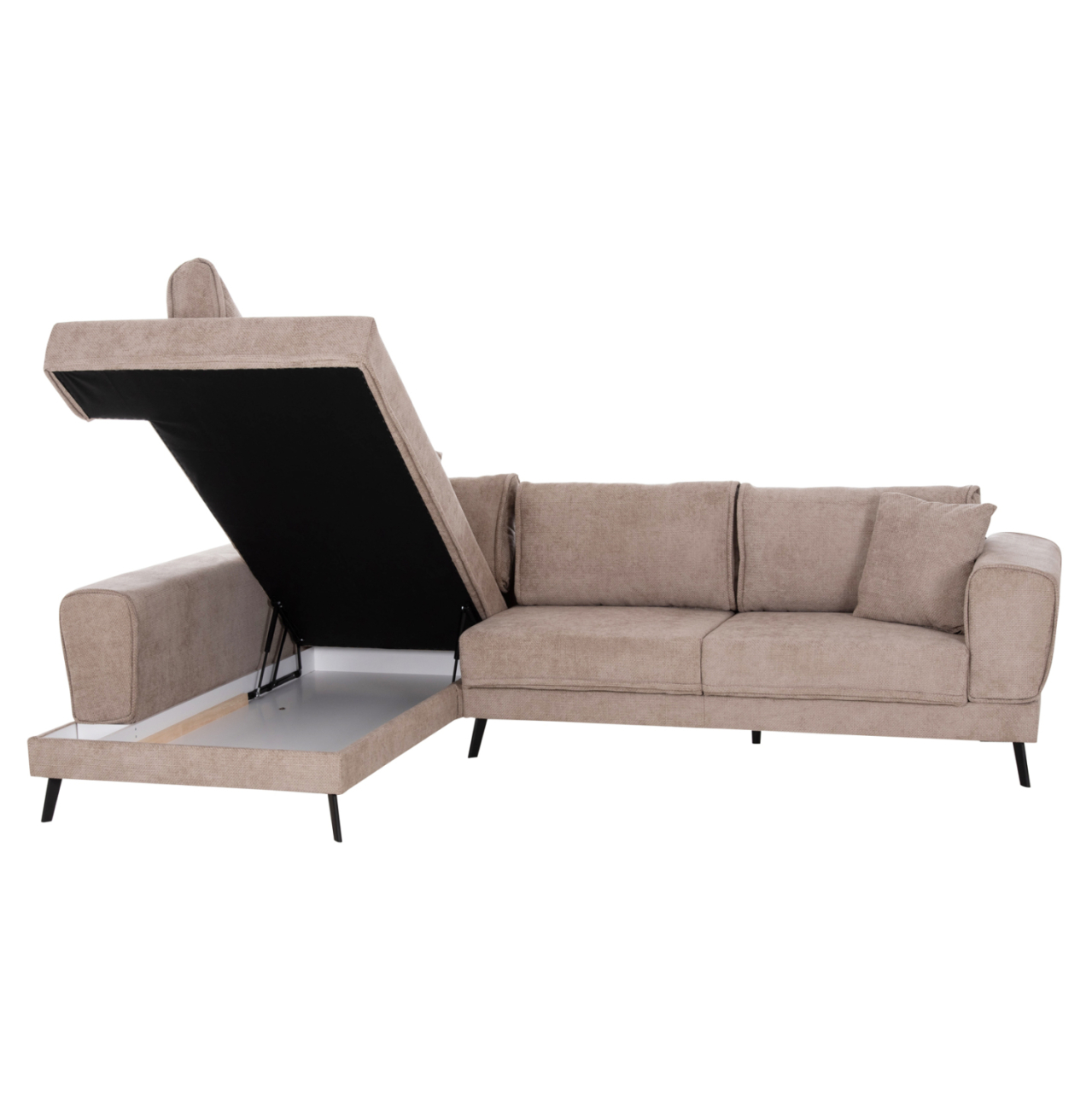 CORNER SOFABED (LEFT) ZENORA HM3337.03L BEIGE FABRIC 303x214x80Hcm [4]