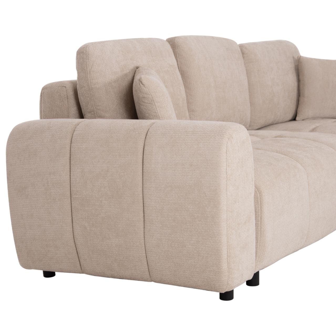 CORNER SOFABED REVERSIBLE GERT HM3349.02 BEIGE CHENILLE FABRIC 253x142x85Hcm. [8]
