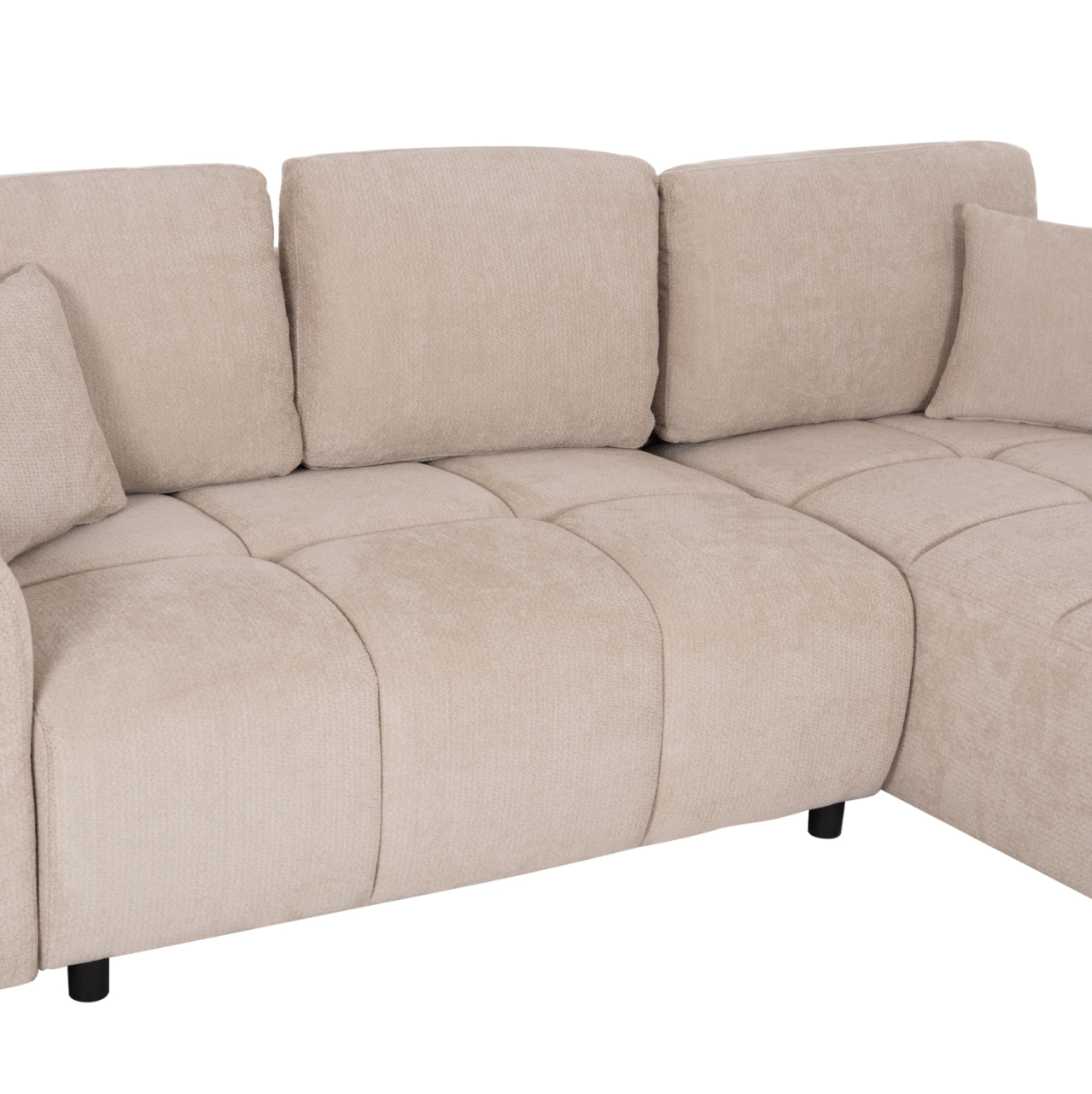 CORNER SOFABED REVERSIBLE GERT HM3349.02 BEIGE CHENILLE FABRIC 253x142x85Hcm. [7]