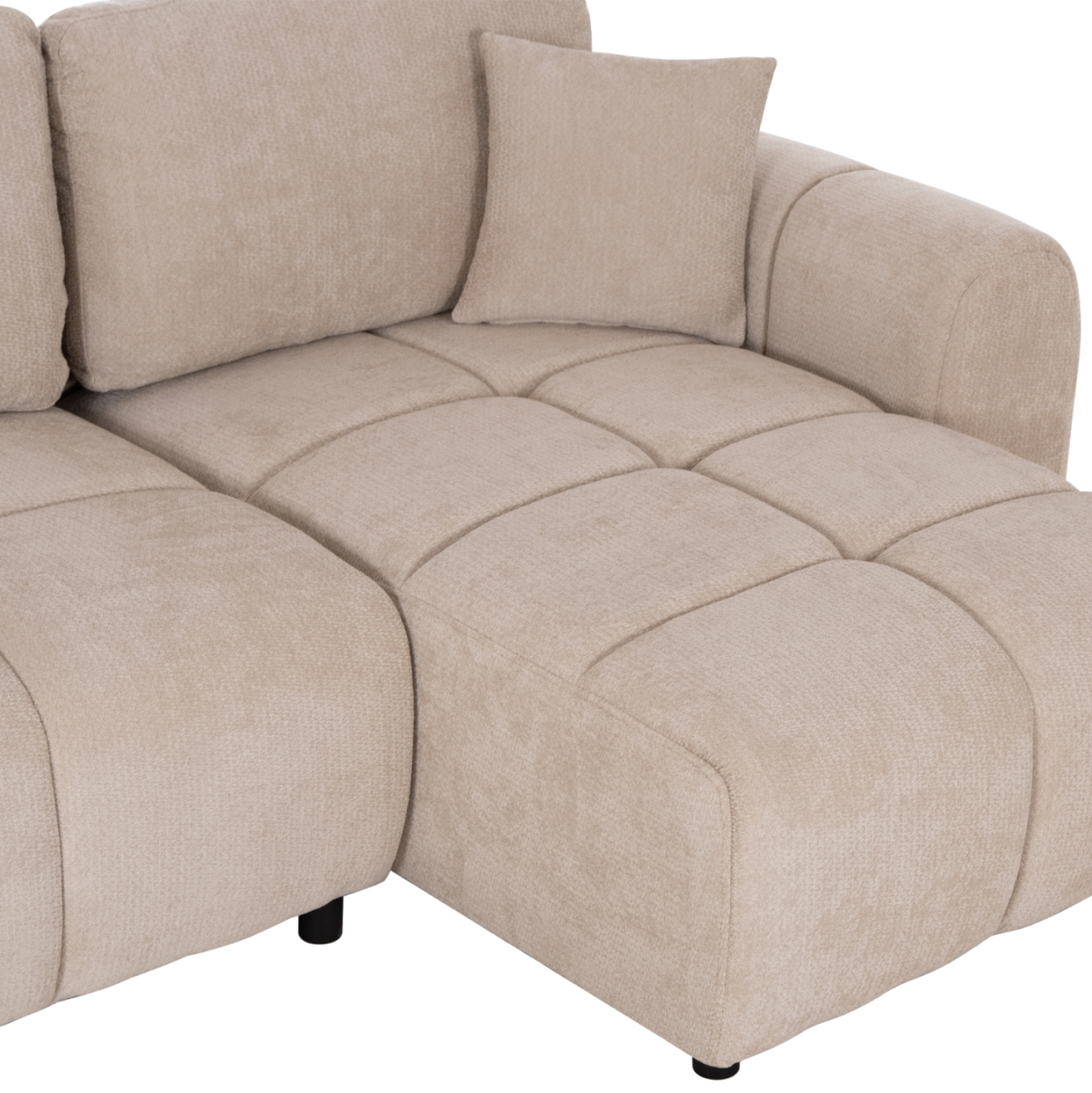 CORNER SOFABED REVERSIBLE GERT HM3349.02 BEIGE CHENILLE FABRIC 253x142x85Hcm. [9]