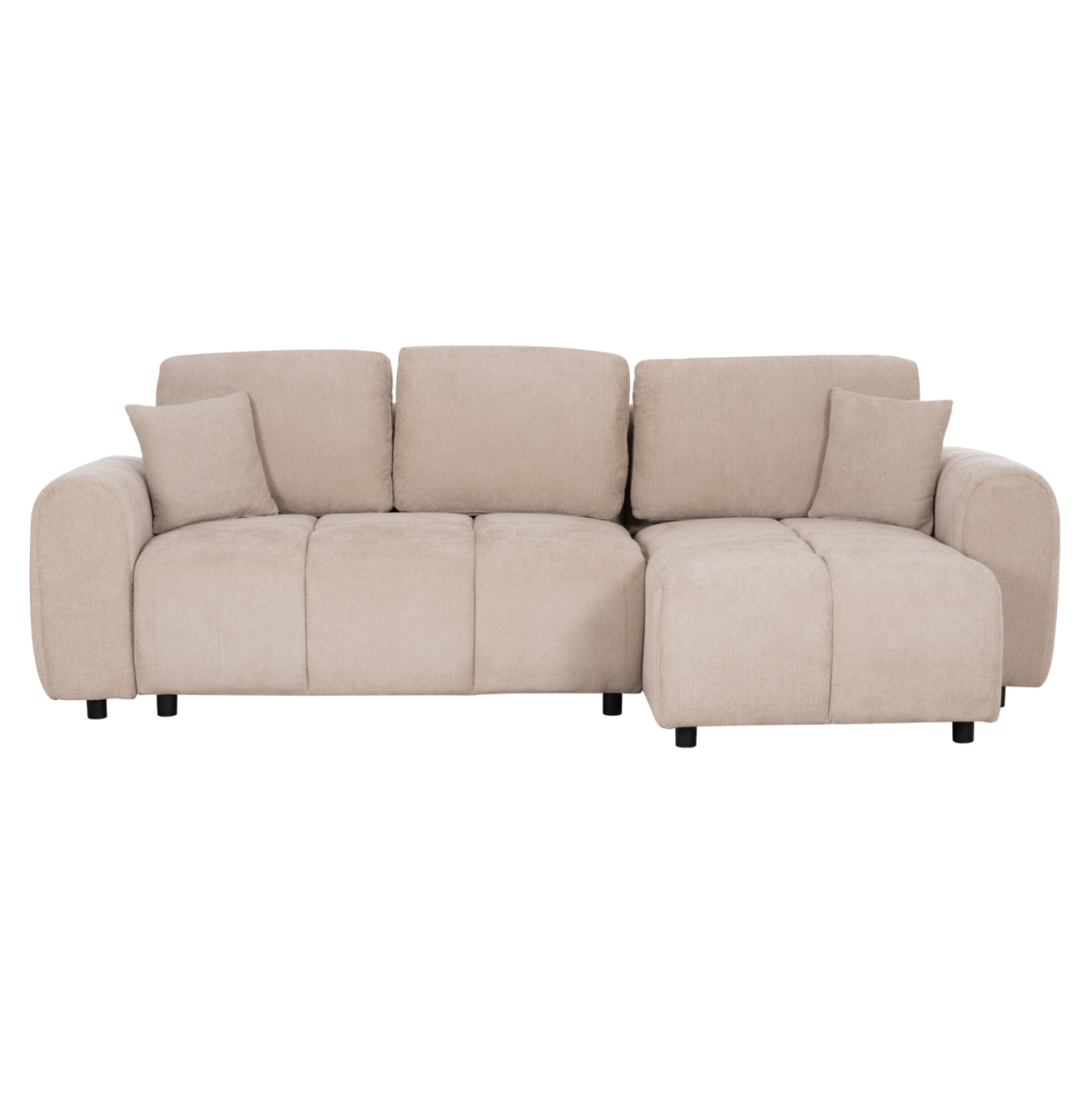 CORNER SOFABED REVERSIBLE GERT HM3349.02 BEIGE CHENILLE FABRIC 253x142x85Hcm. [4]