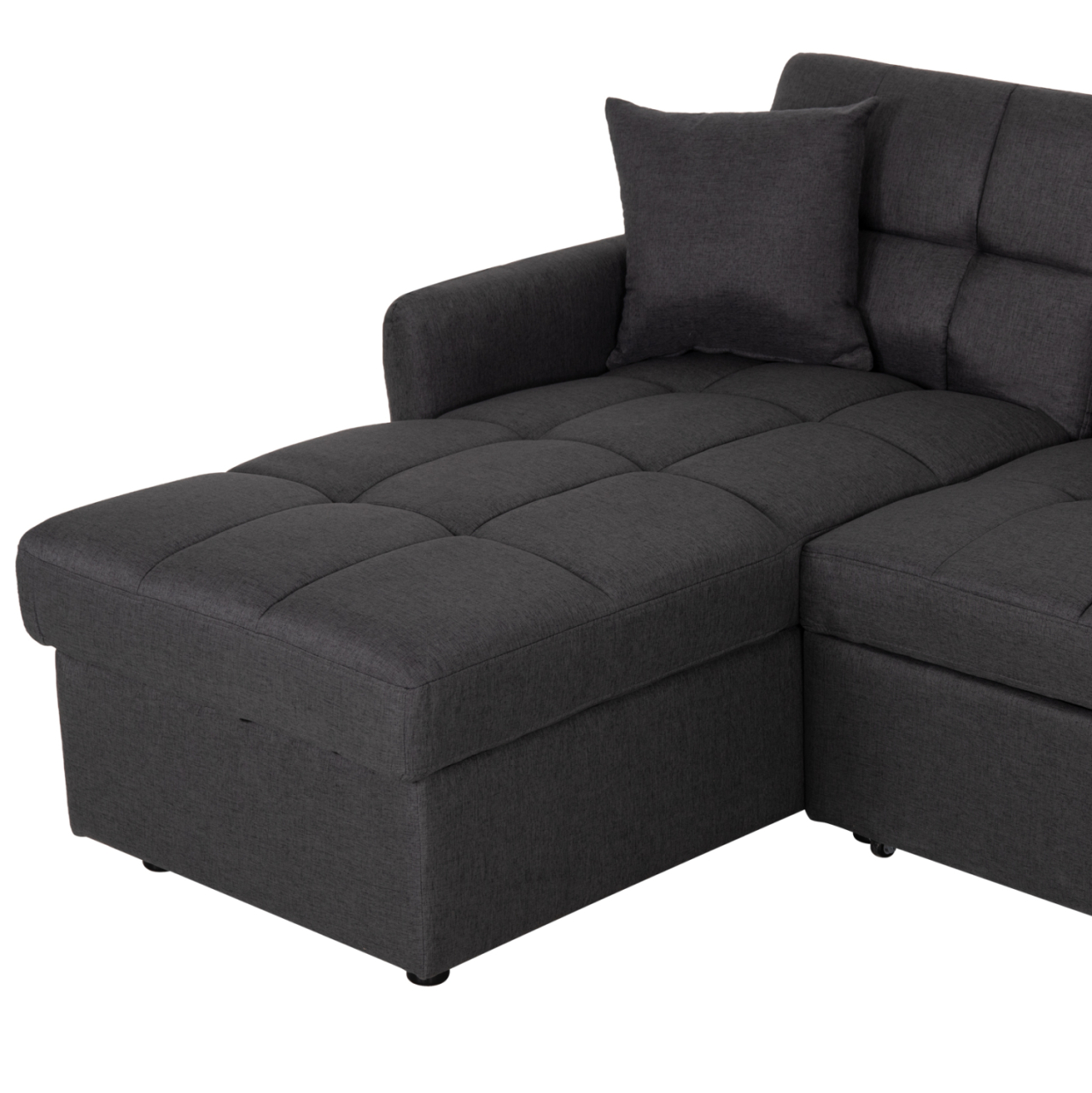 CORNER SOFABED REVERSIBLE NEZU HM3294.01 GREY FABRIC 210x140x78Hcm. [6]