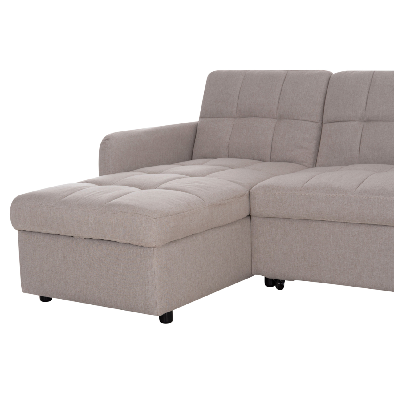 CORNER SOFABED REVERSIBLE NEZU HM3294.02 BEIGE FABRIC 210x140x78Hcm. [6]