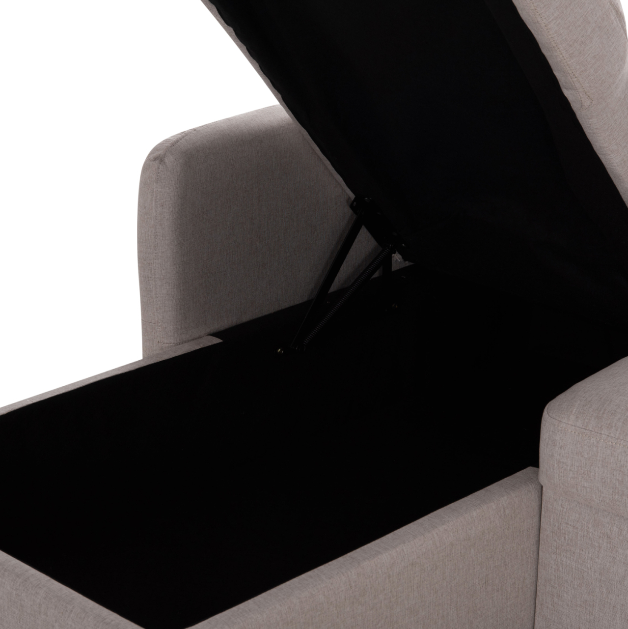 CORNER SOFABED REVERSIBLE NEZU HM3294.02 BEIGE FABRIC 210x140x78Hcm. [8]