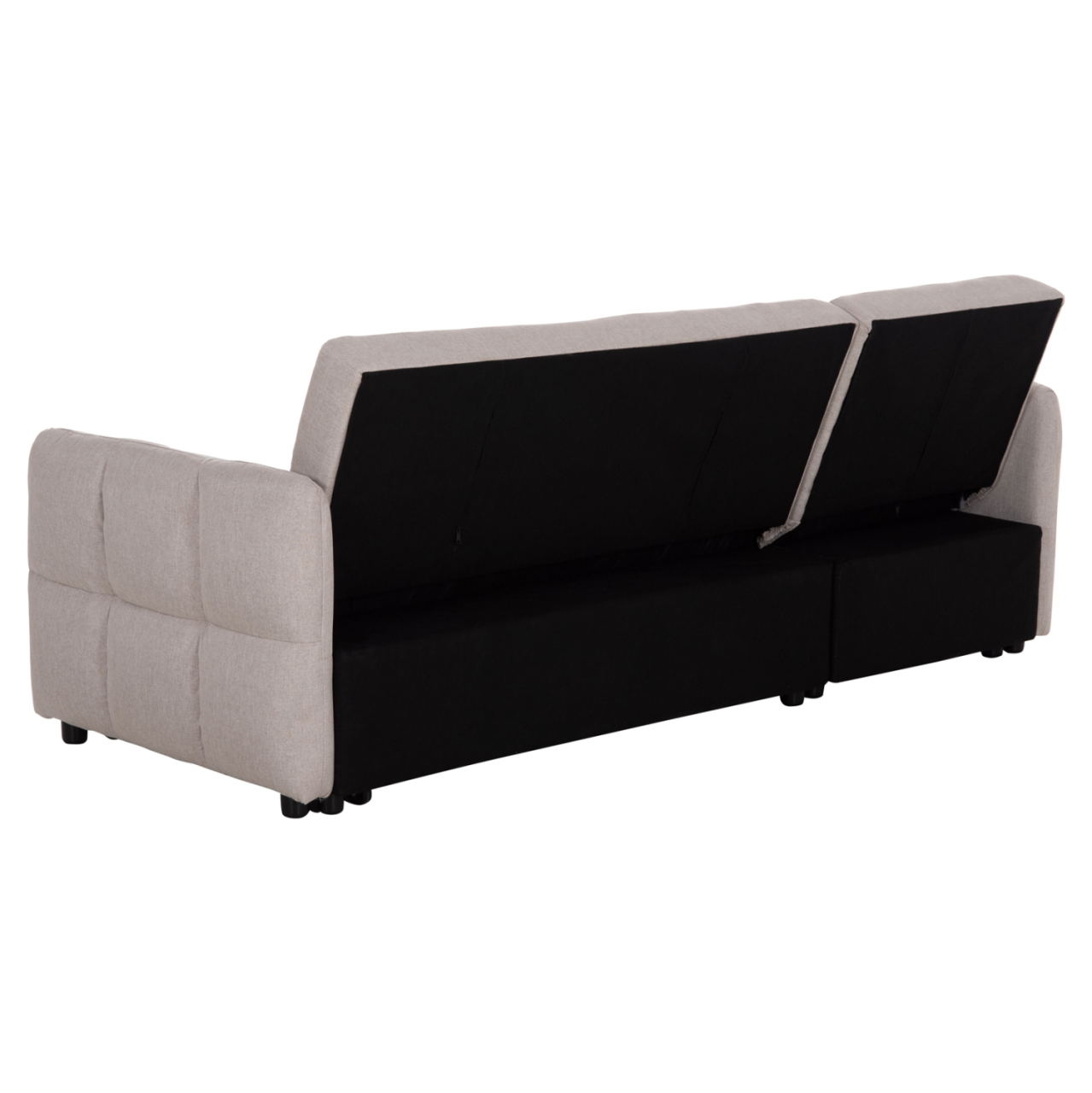 CORNER SOFABED REVERSIBLE NEZU HM3294.02 BEIGE FABRIC 210x140x78Hcm. [5]