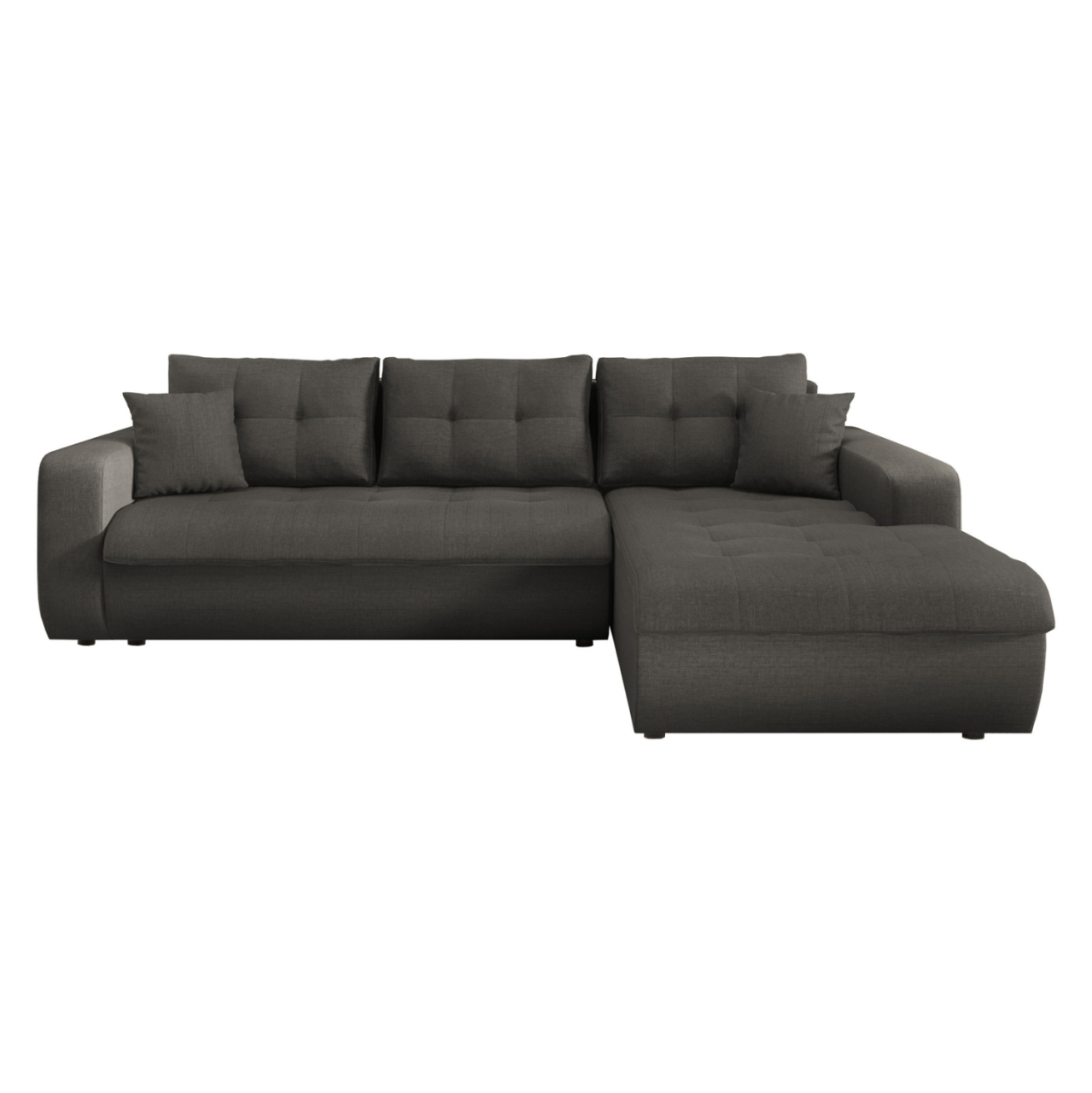 CORNER SOFABED RIGHT KANSO HM3338.01R GREY FABRIC 244x188x80Hcm. [4]