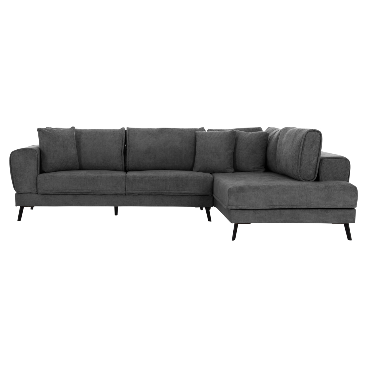CORNER SOFABED (RIGHT) ZENORA HM3337.01R DARK GREY FABRIC 303x214x80Hcm [5]