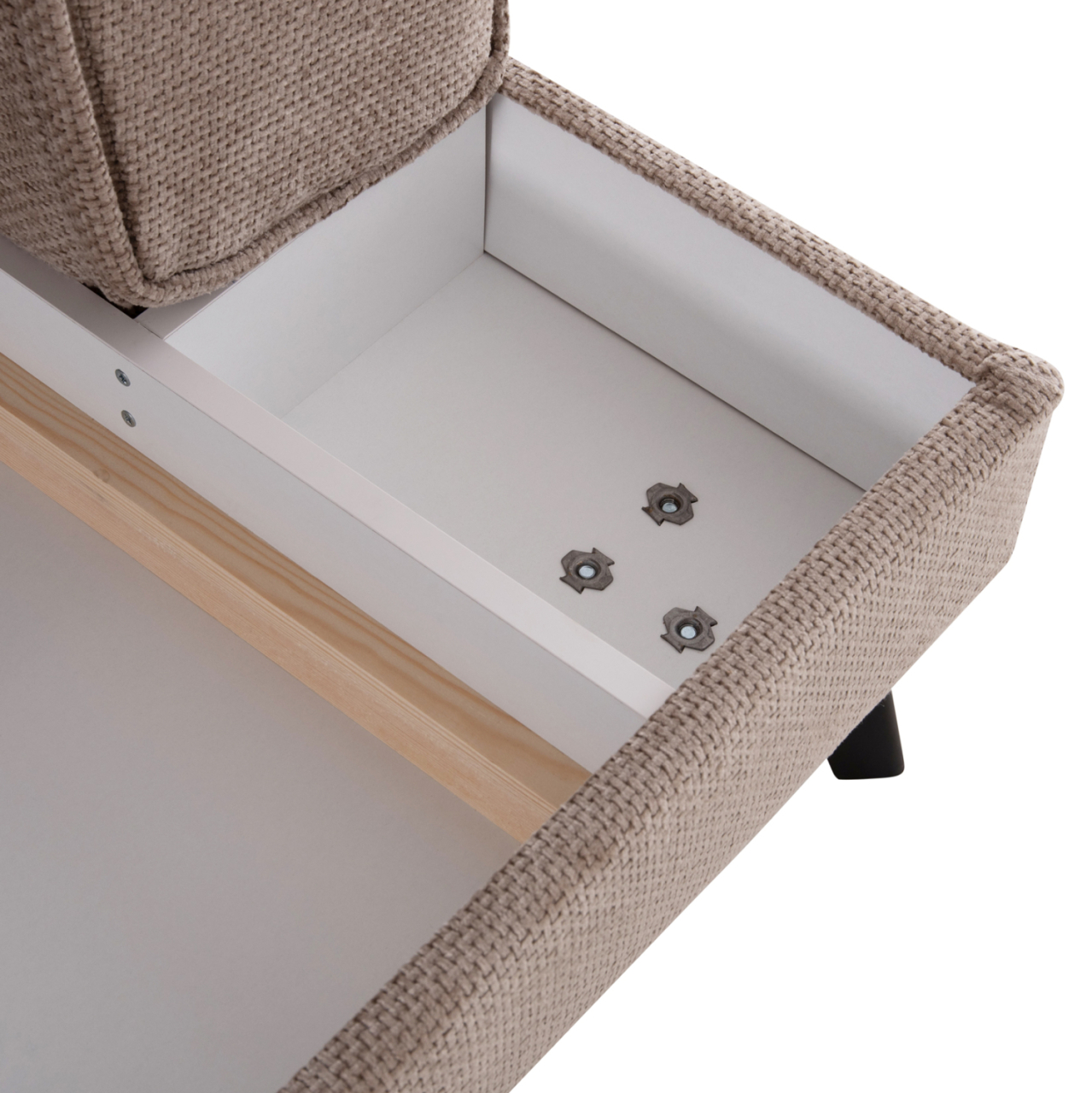 CORNER SOFABED (RIGHT) ZENORA HM3337.03R BEIGE FABRIC 303x214x80Hcm [10]