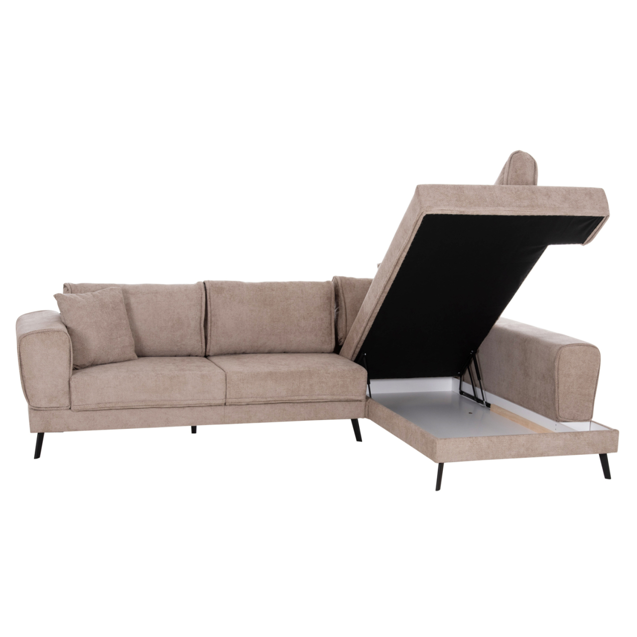 CORNER SOFABED (RIGHT) ZENORA HM3337.03R BEIGE FABRIC 303x214x80Hcm [4]