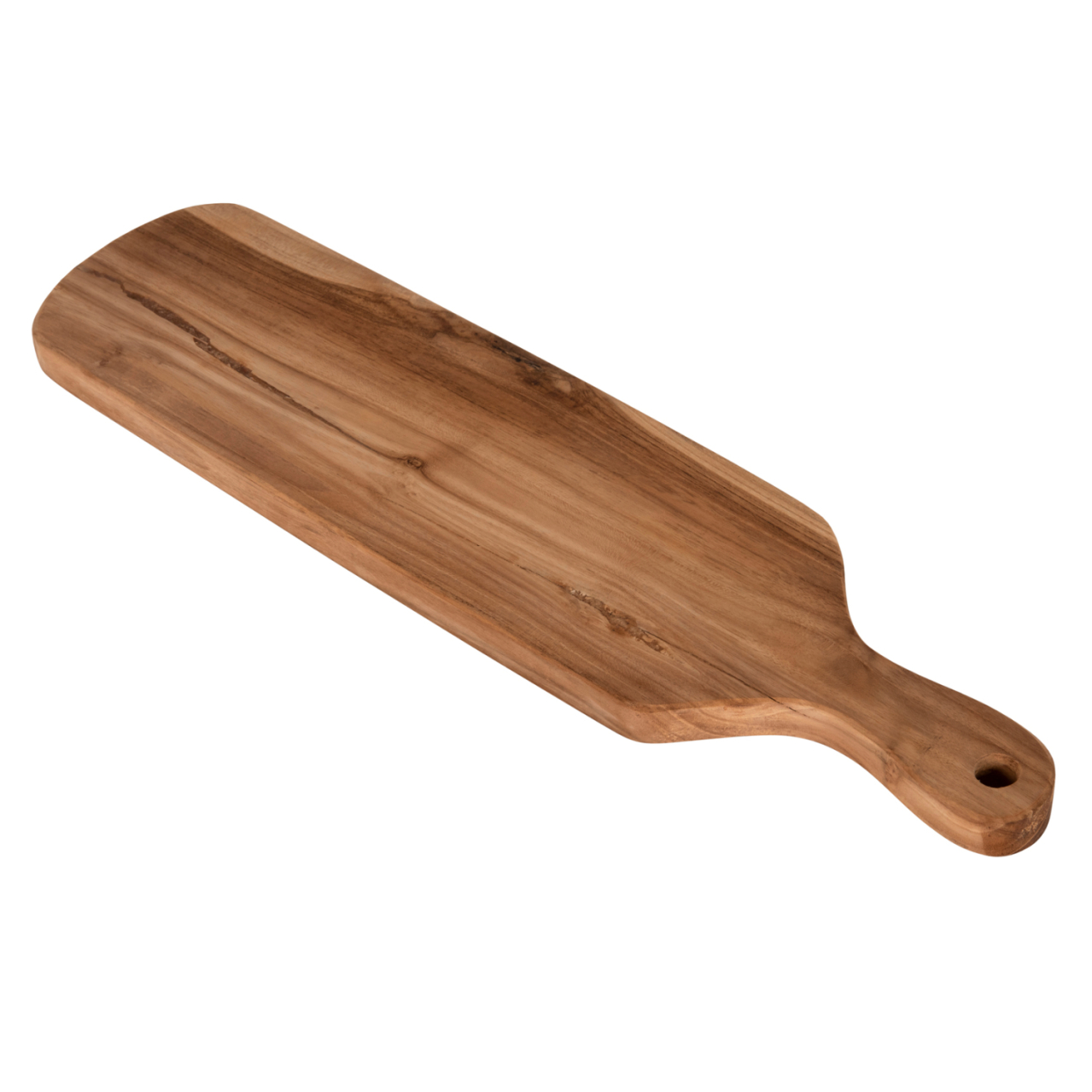 CUTTING BOARD FOR THE KITCHEN HM4285 TEAK WOOD IN NATURAL-WITH HANDLE and HANGING HOLE 15x58x2Hcm. [3]