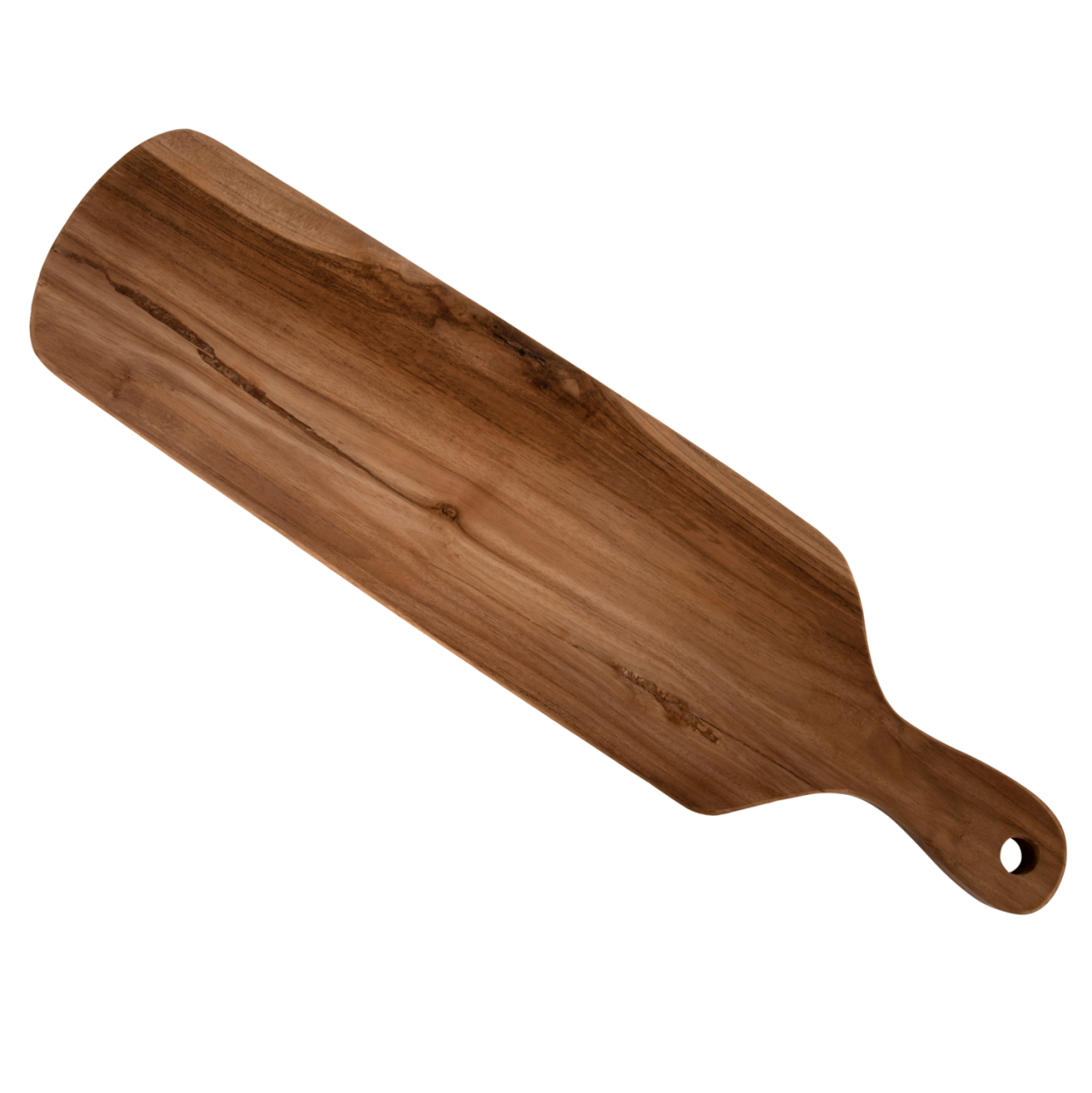 CUTTING BOARD FOR THE KITCHEN HM4285 TEAK WOOD IN NATURAL-WITH HANDLE and HANGING HOLE 15x58x2Hcm. [4]