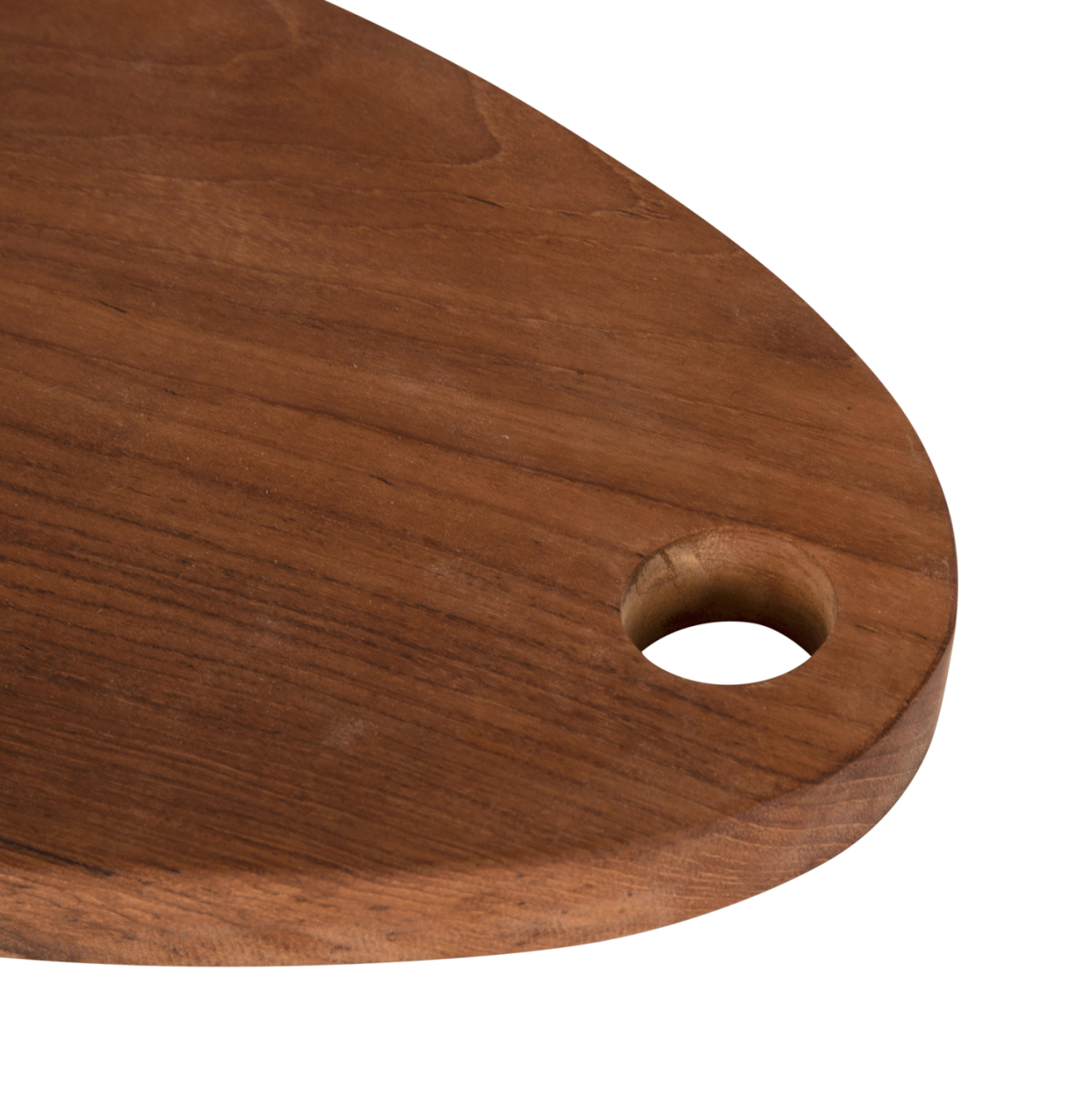 CUTTING BOARD FOR THE KITCHEN HM4288 TEAK WOOD IN NATURAL-WITH HANGING HOLE 20,5x30,5x2Hcm. [6]