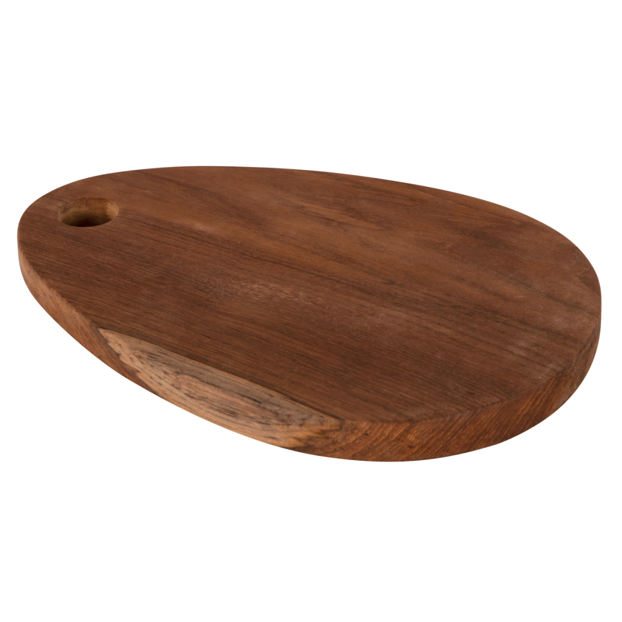 CUTTING BOARD FOR THE KITCHEN HM4288 TEAK WOOD IN NATURAL-WITH HANGING HOLE 20,5x30,5x2Hcm. [5]