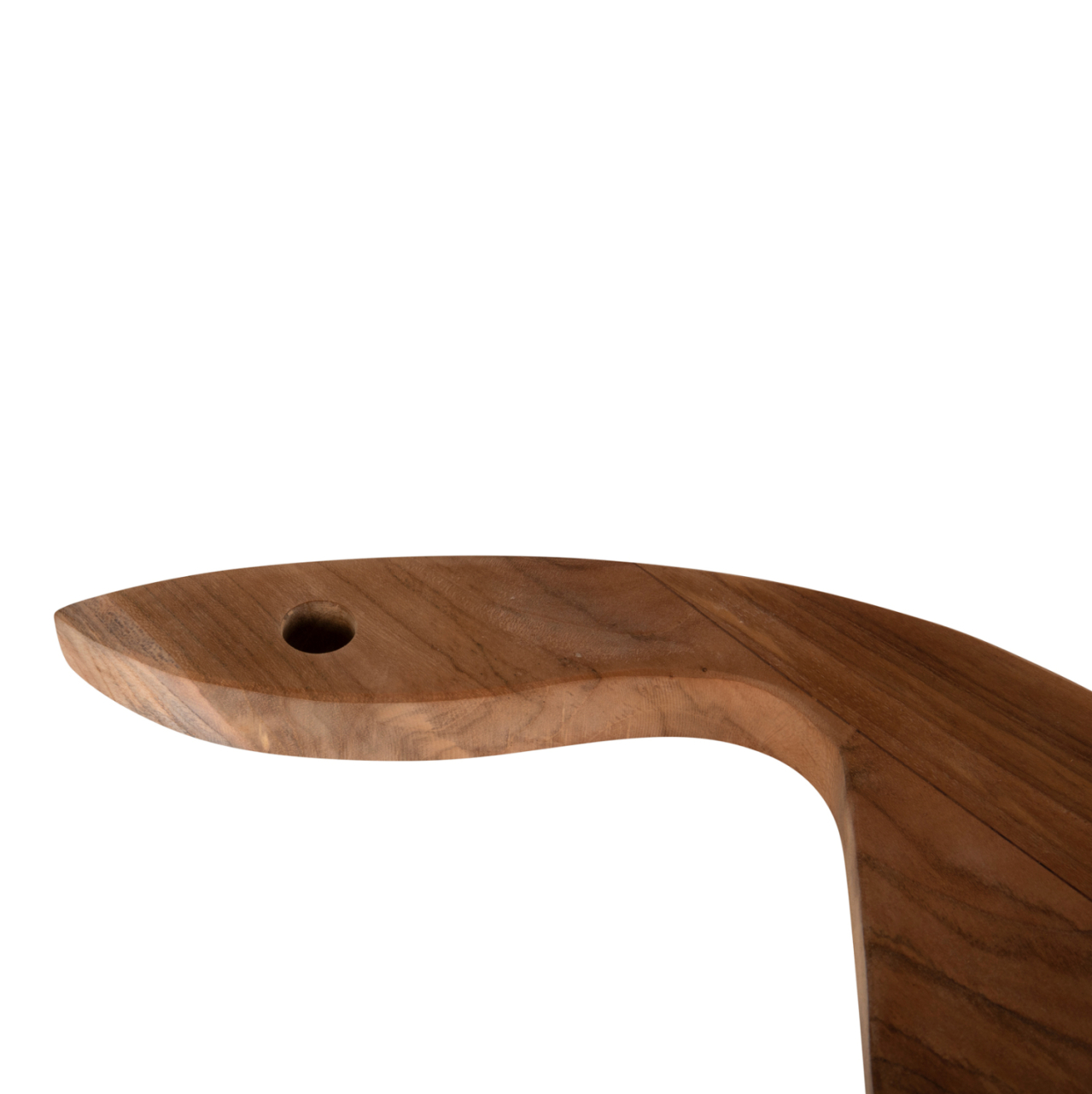 CUTTING BOARD FOR THE KITCHEN HM4289 TEAK WOOD IN NATURAL-HANGING HOLE-SLANTED HANDLE 14,5x50x2Hcm. [5]