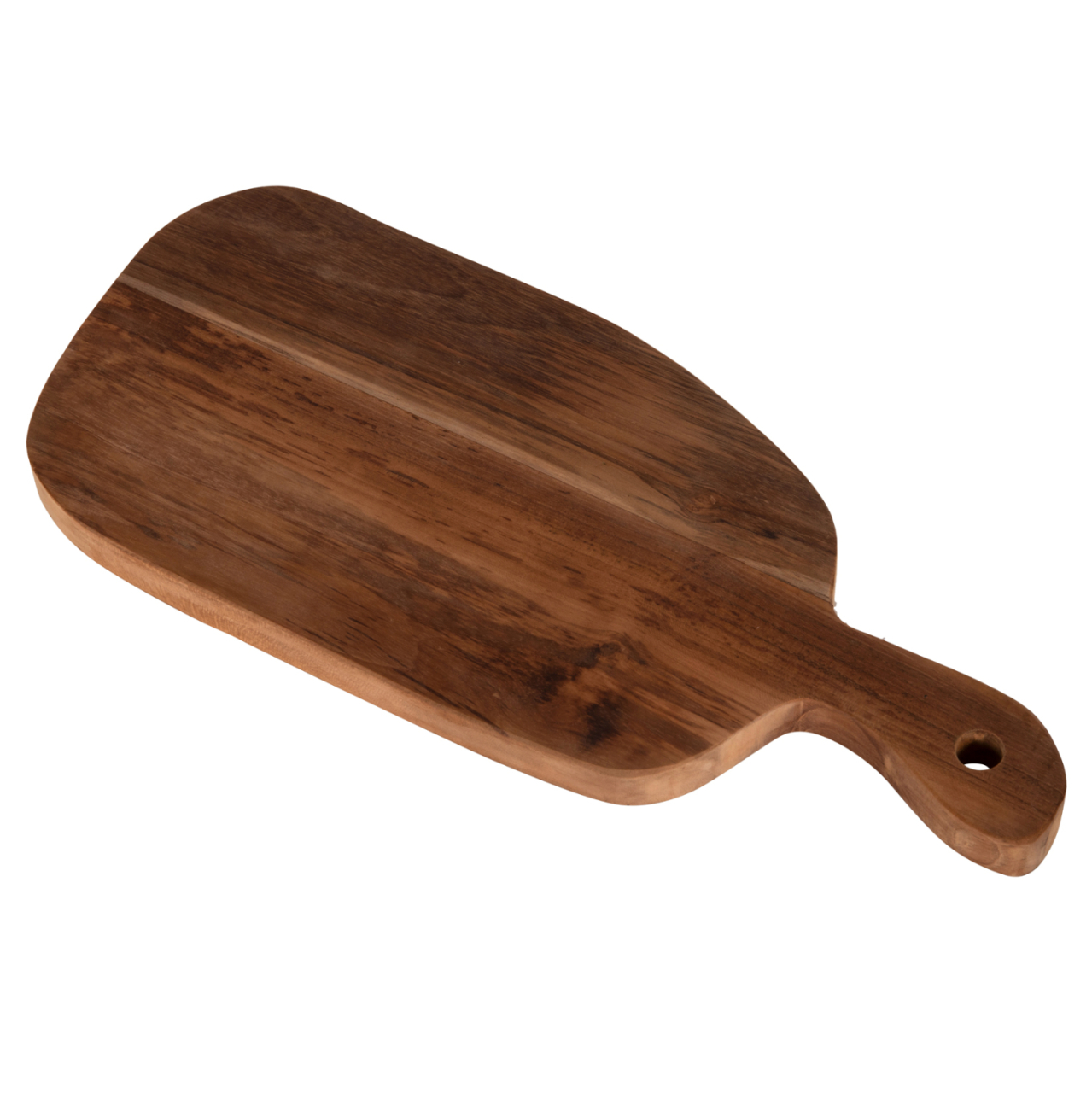 CUTTING BOARD IN NORMAL SHAPE HM4290 TEAK WOOD IN NATURAL- HANGING HOLE AND HANDLE 19x43,5x2Hcm. [4]
