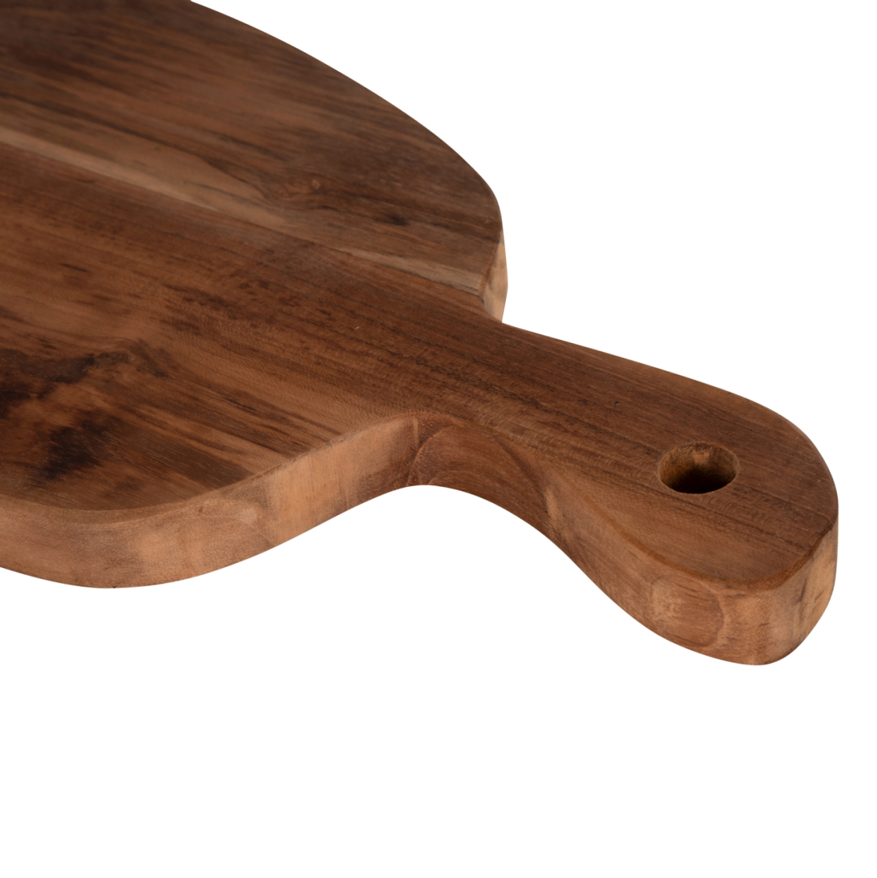 CUTTING BOARD IN NORMAL SHAPE HM4290 TEAK WOOD IN NATURAL- HANGING HOLE AND HANDLE 19x43,5x2Hcm. [5]